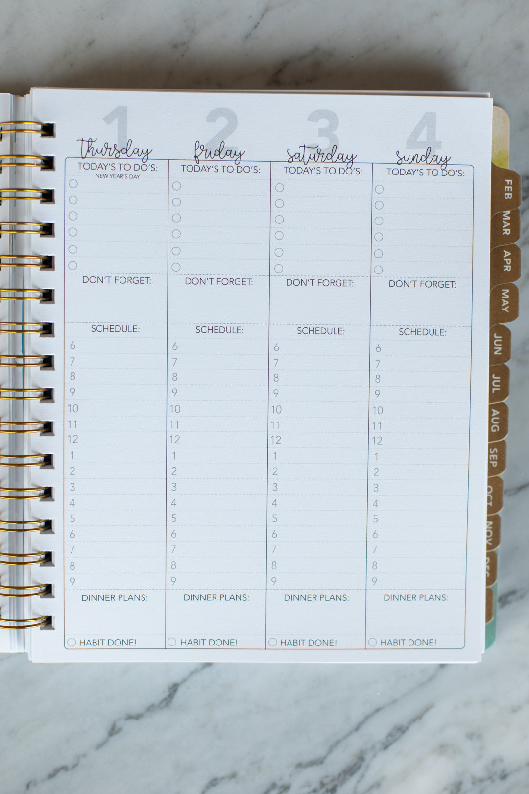 2026 Life + Style Weekly Planner: Coastal Breeze