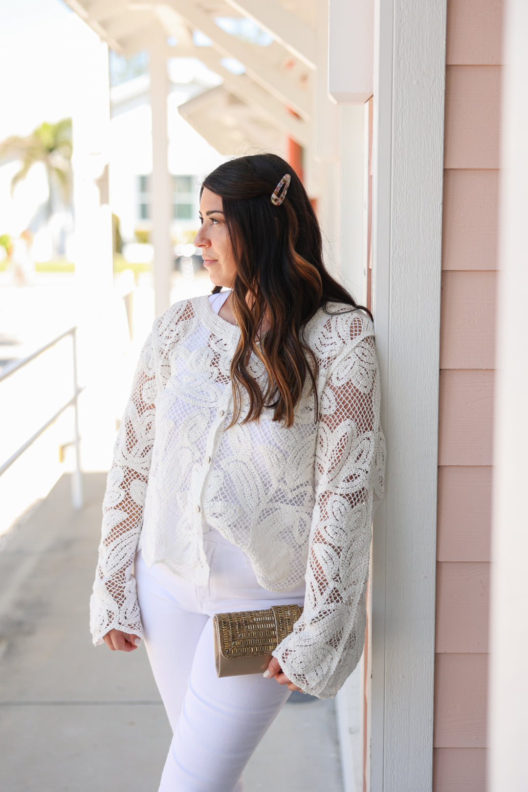 Daisy Crochet Button Up | FINAL SALE
