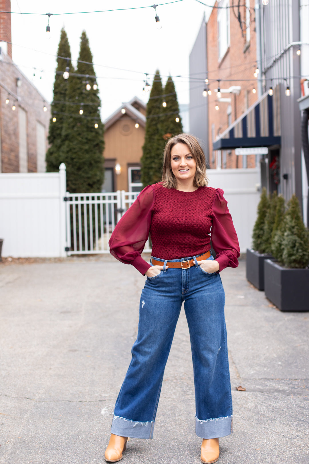 Cindy Textured Woven Top | FINAL SALE