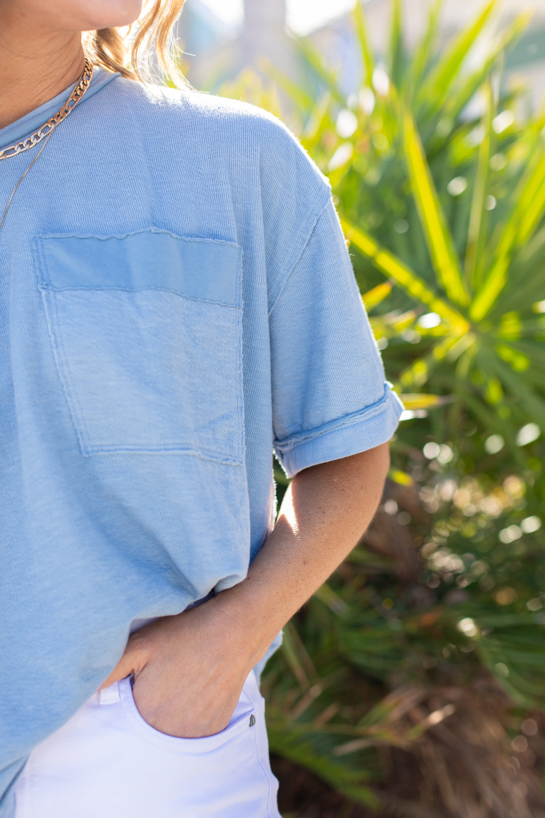 Adria Oversized Pocket Tee | FINAL SALE