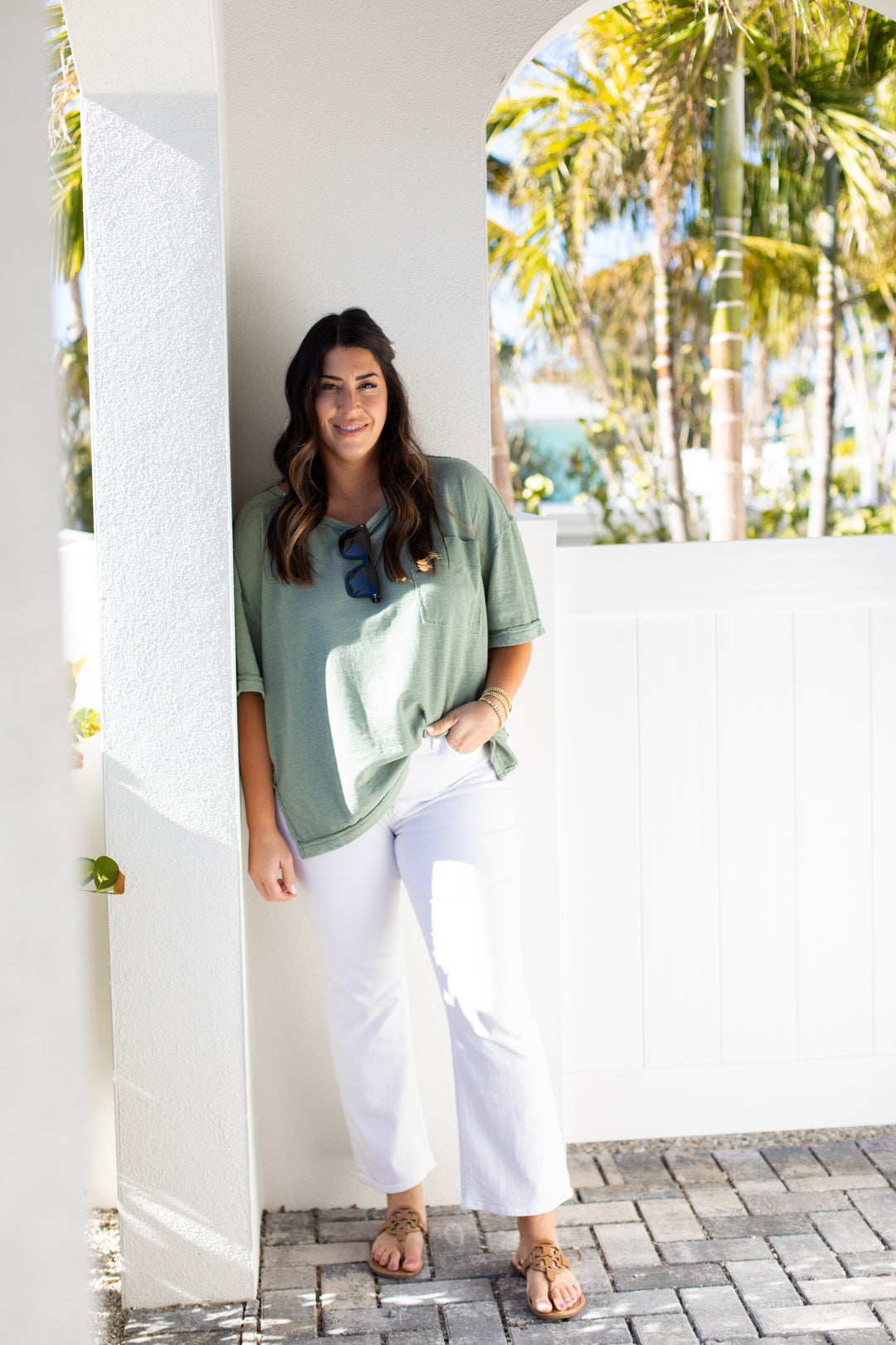 Adria Oversized Pocket Tee | FINAL SALE