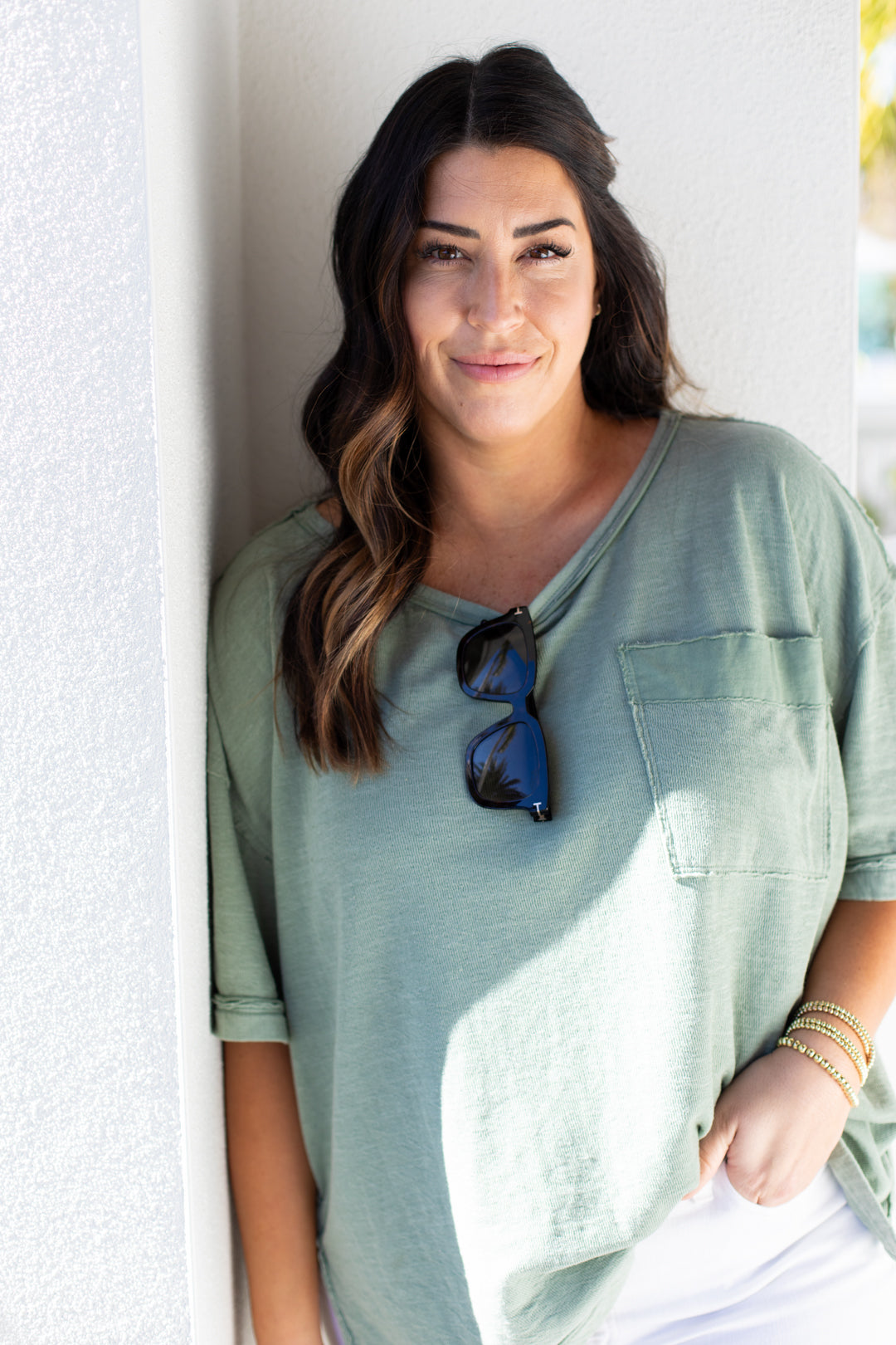 Adria Oversized Pocket Tee | FINAL SALE