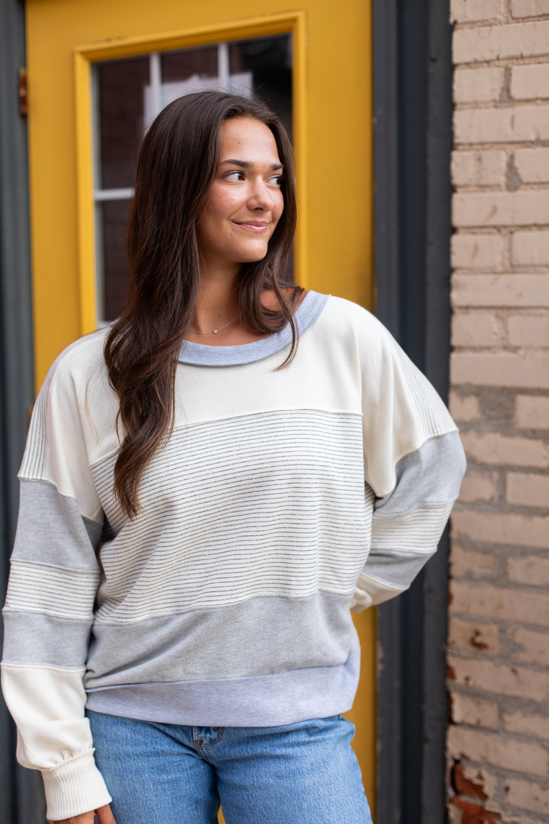 Lindsey Multi Stripe Pullover