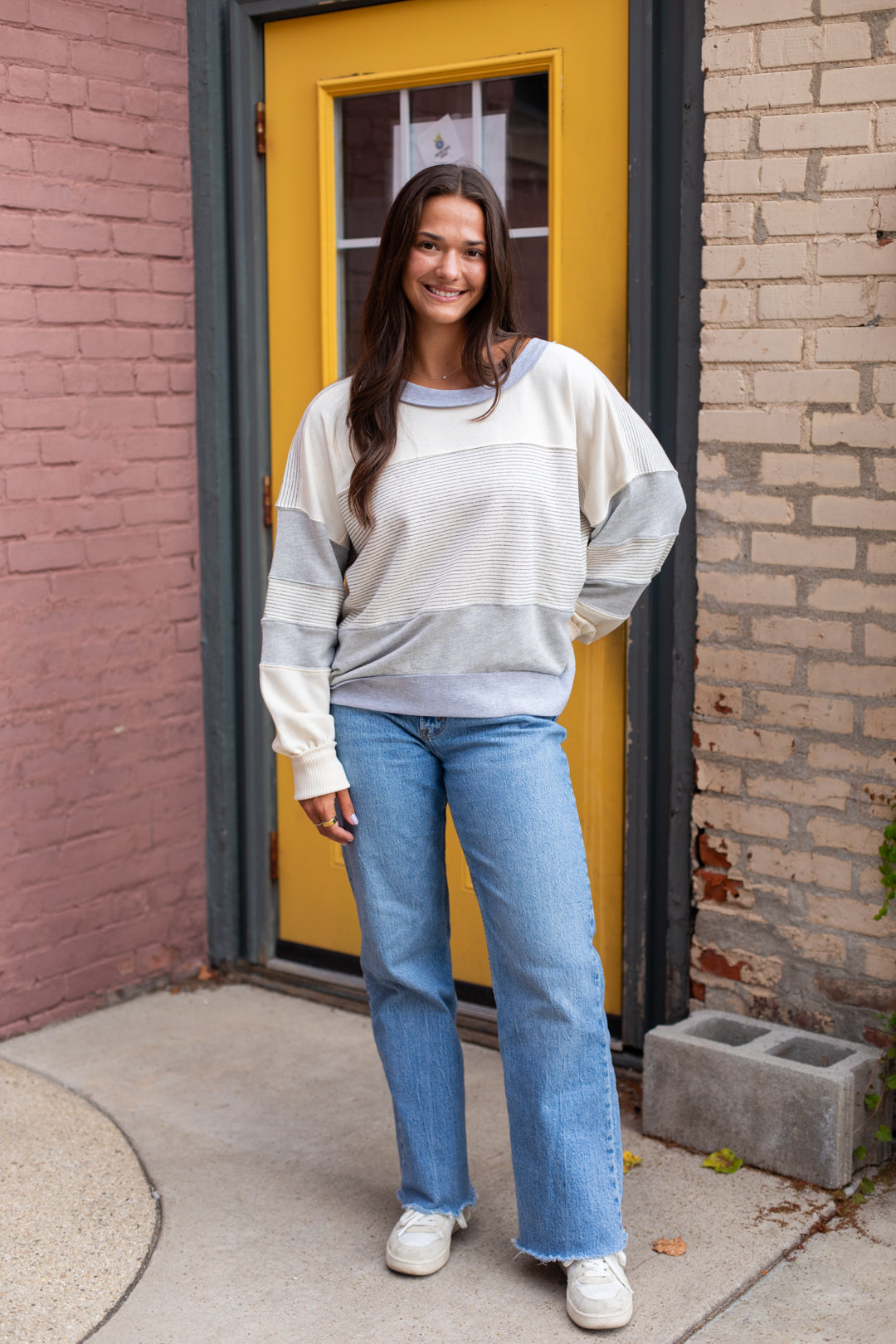 Lindsey Multi Stripe Pullover