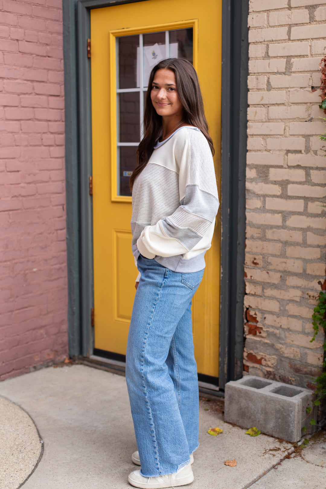 Lindsey Multi Stripe Pullover
