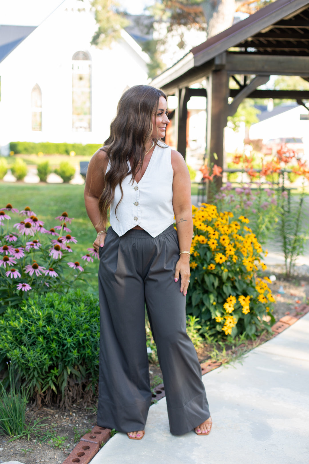 For Days Wide Leg Pull On Pants