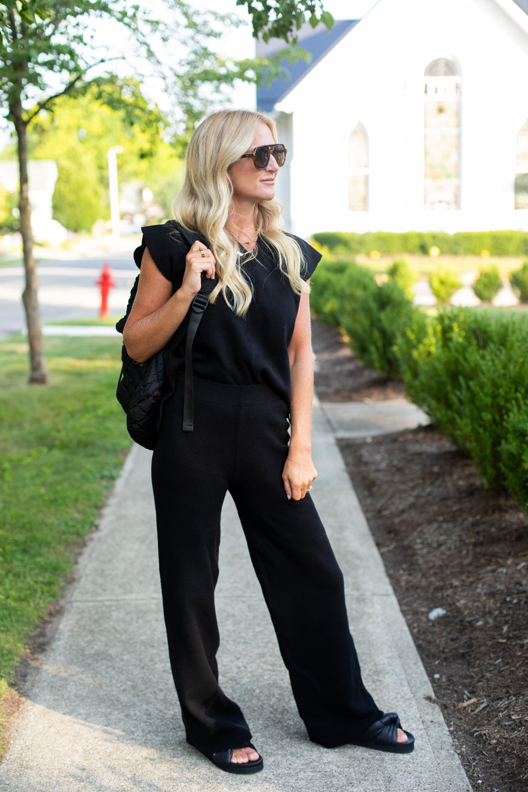 Set & Go V Neck Sweater Vest