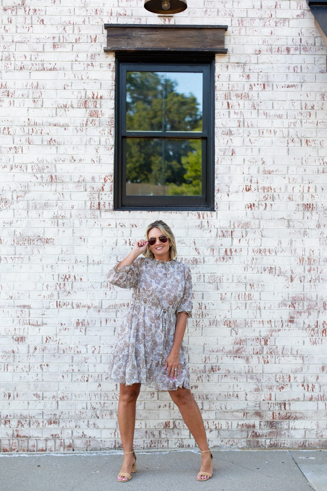Paisley Long Sleeve Dress