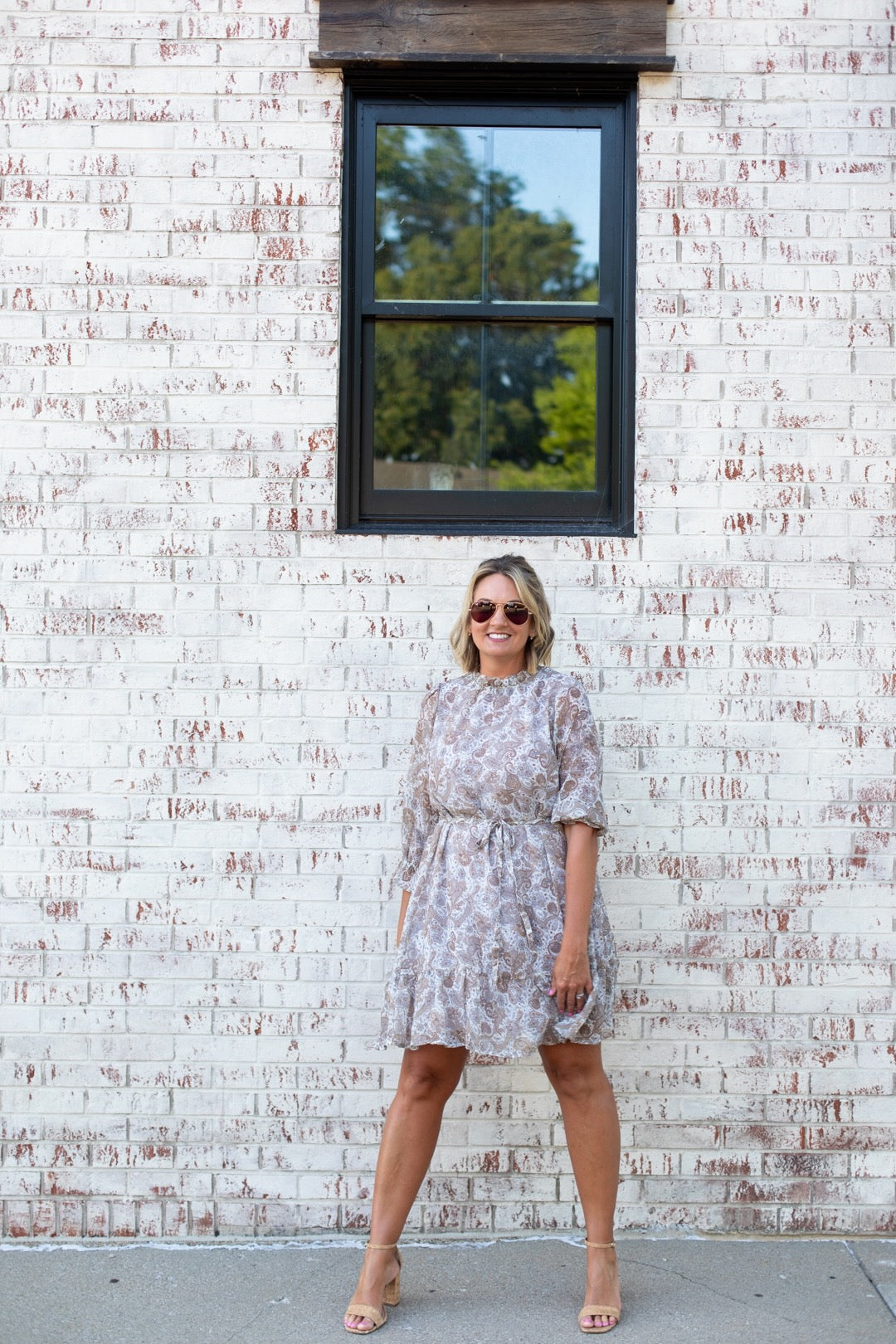Paisley Long Sleeve Dress