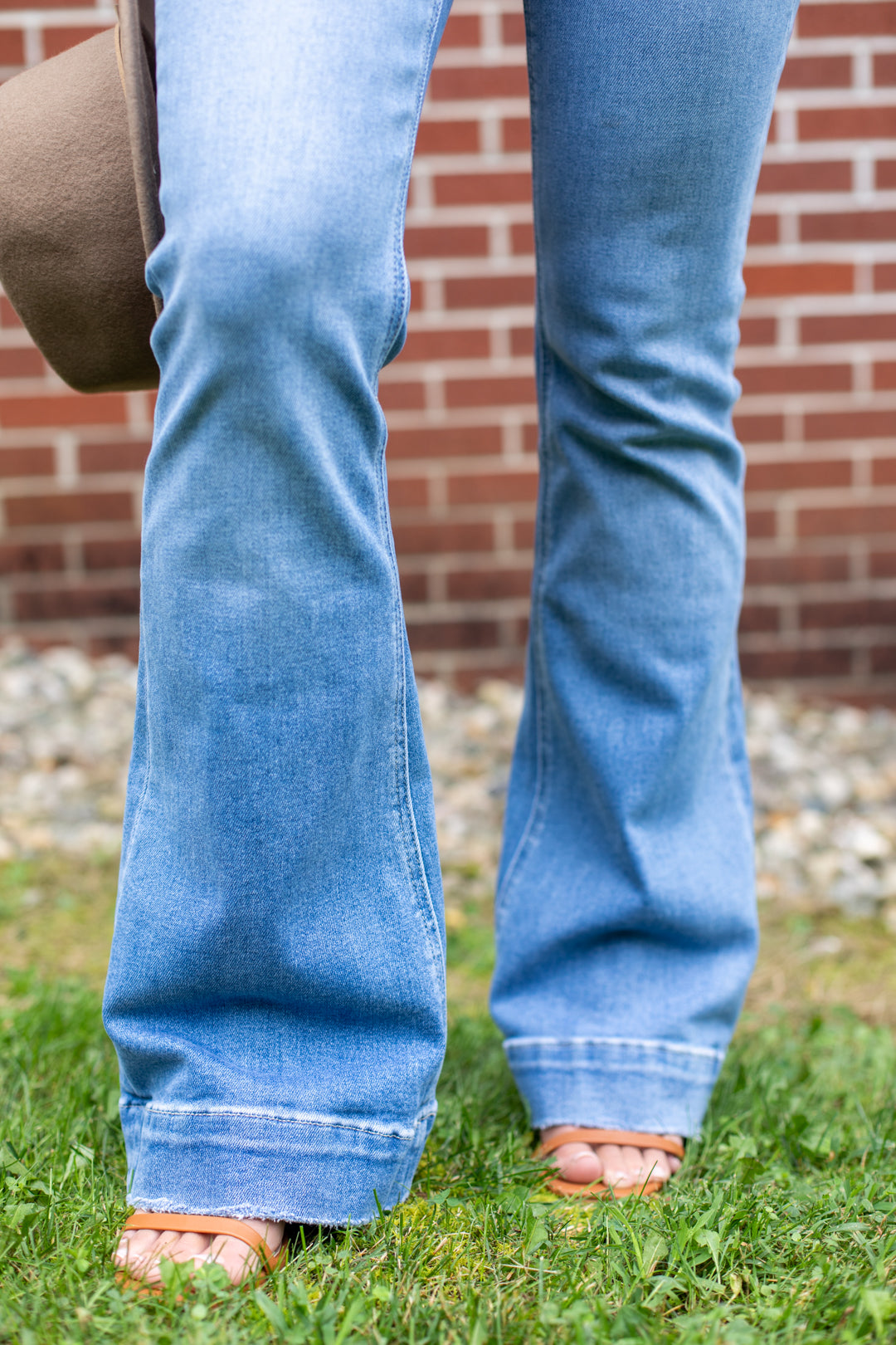 Vervet High Rise Full Length Flare Jeans