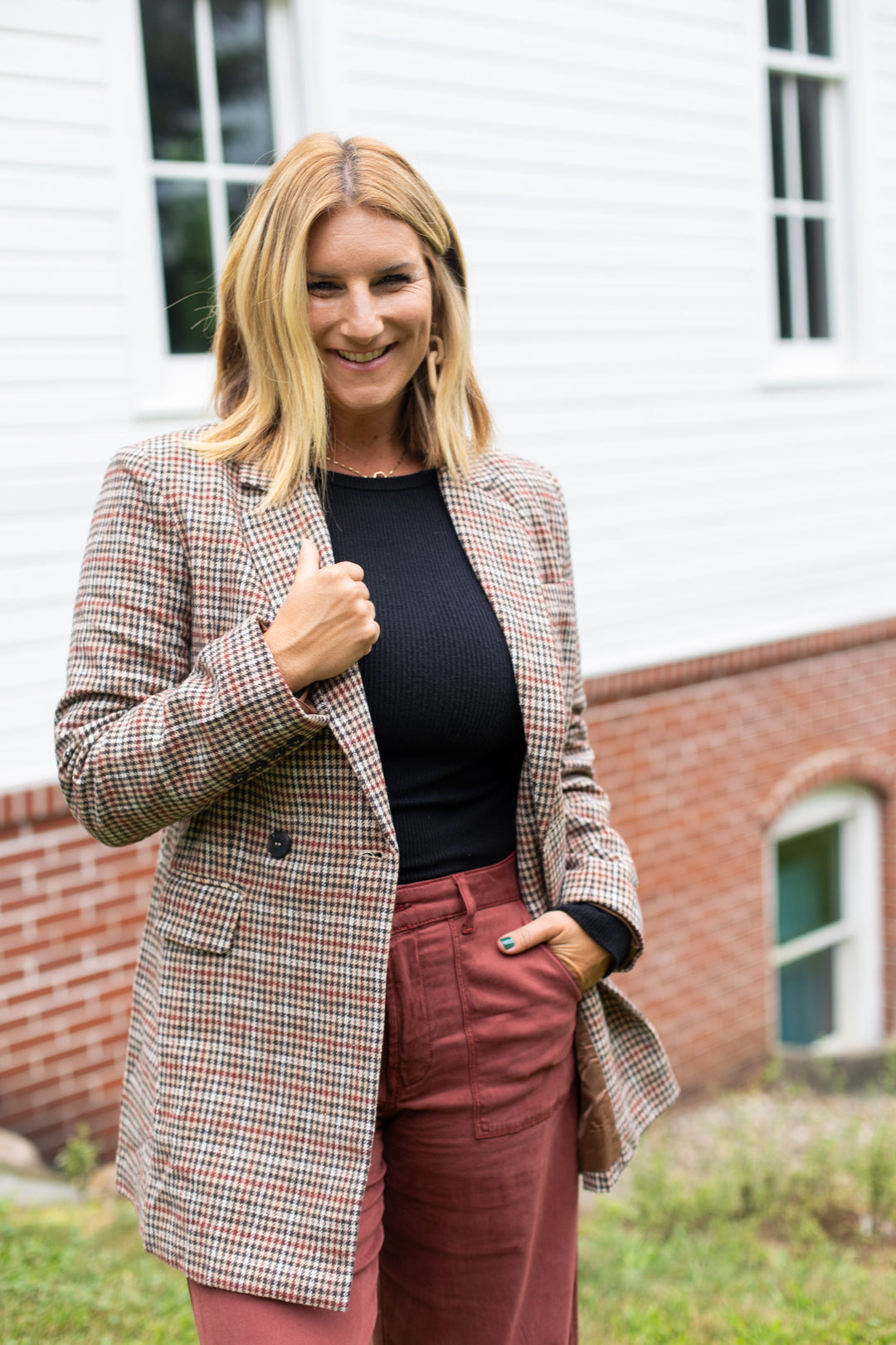Arvada Houndstooth Blazer