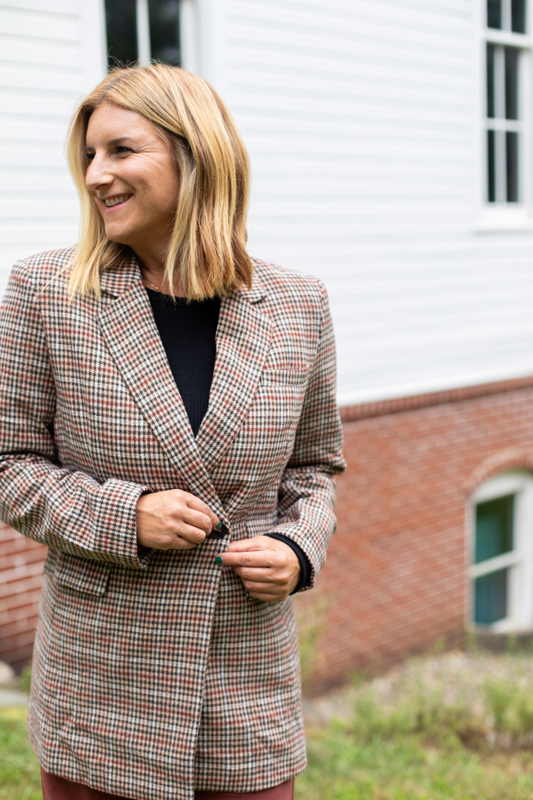 Arvada Houndstooth Blazer