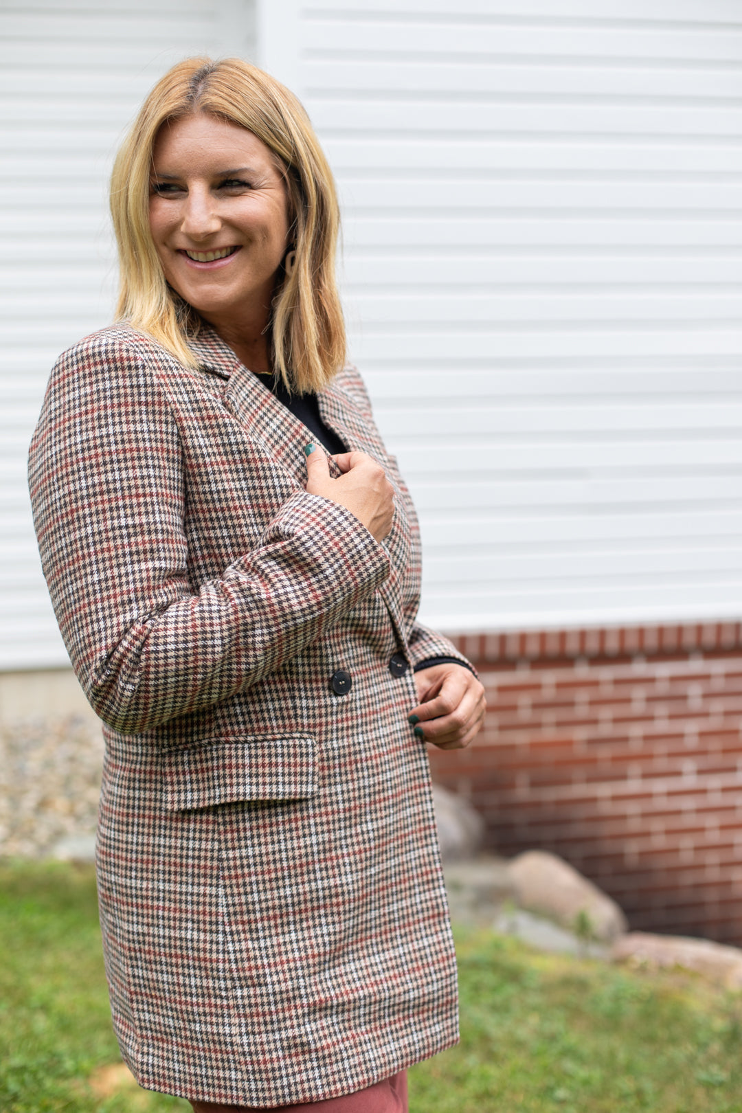 Arvada Houndstooth Blazer