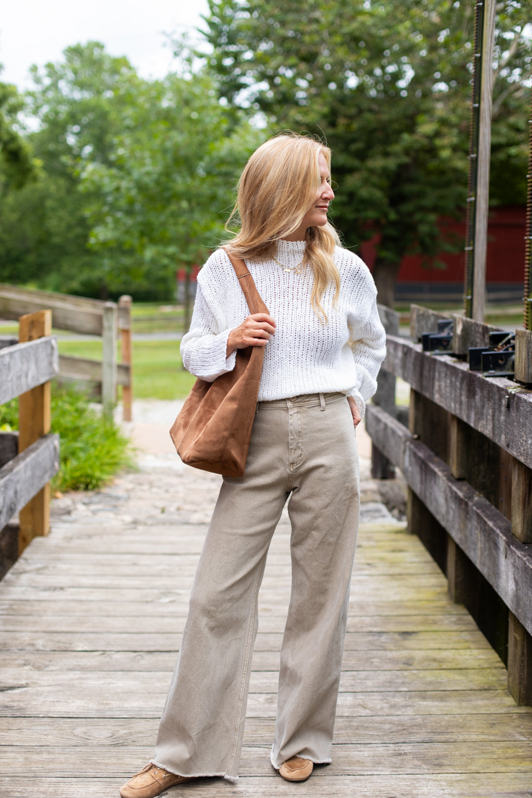 Stone Wide Leg Pants