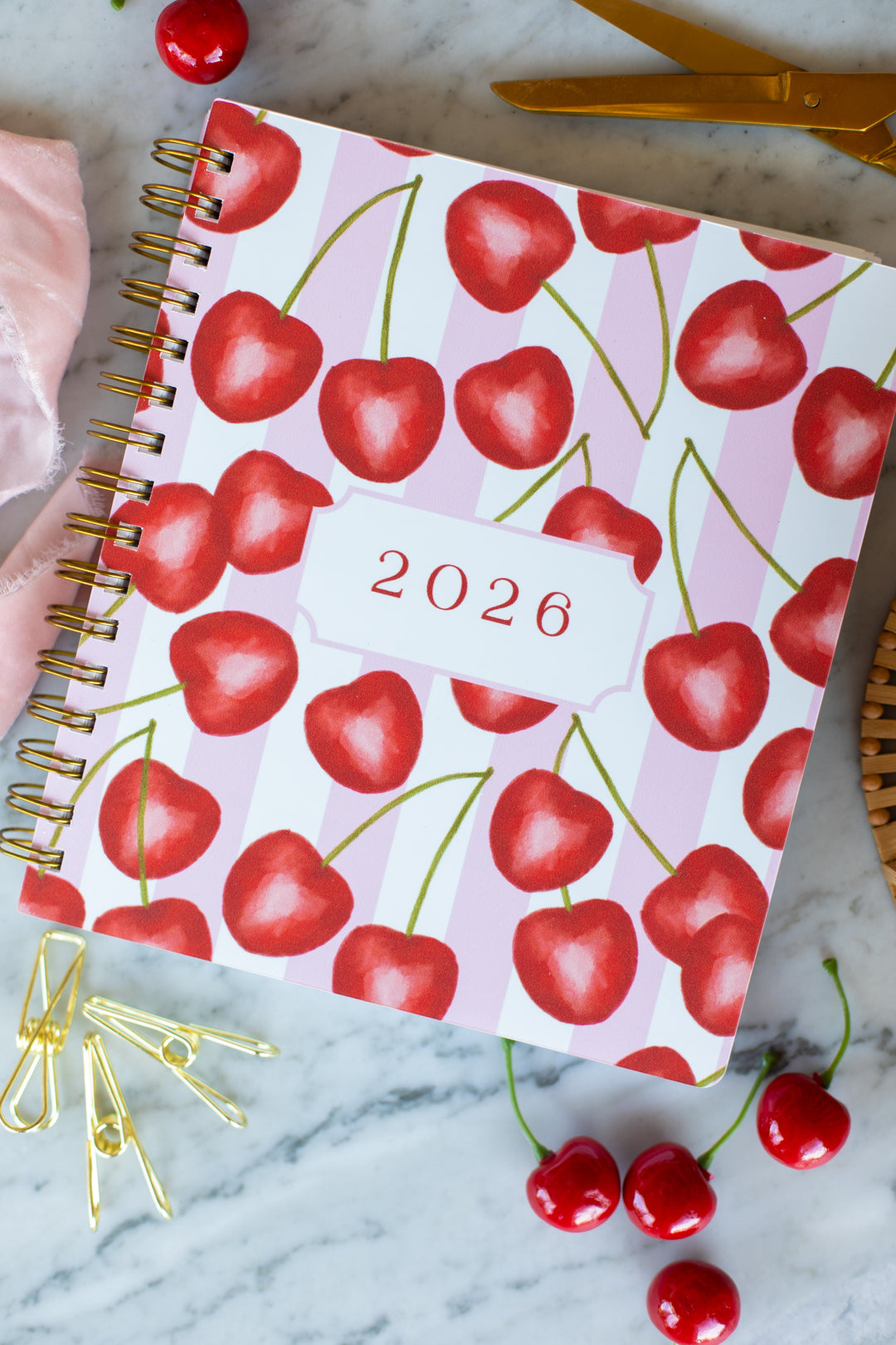 Bundle: 2026 Cherry On Top Planner + Notepad