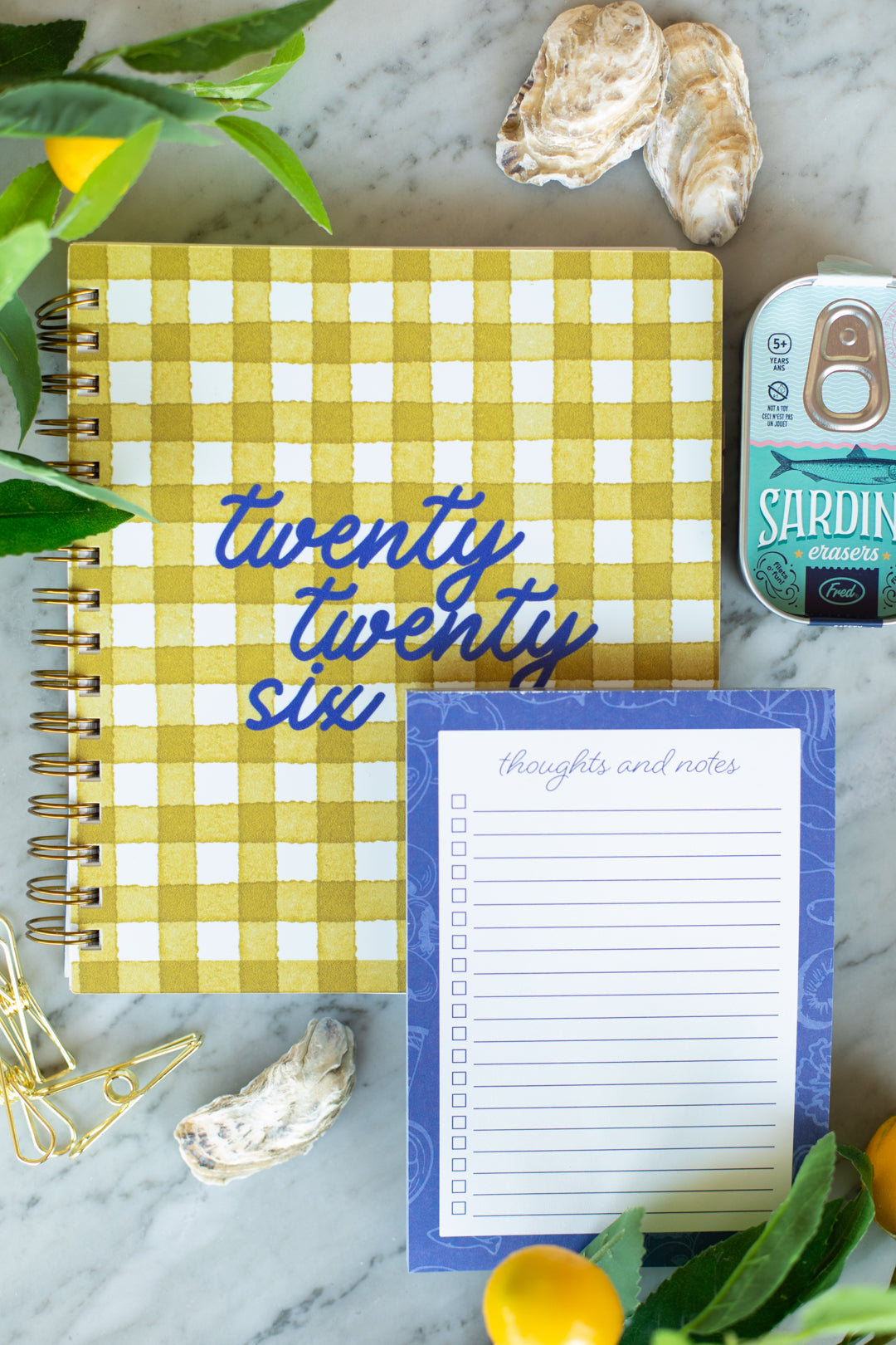 2026 Life + Style Weekly Planner: Seaside Gingham