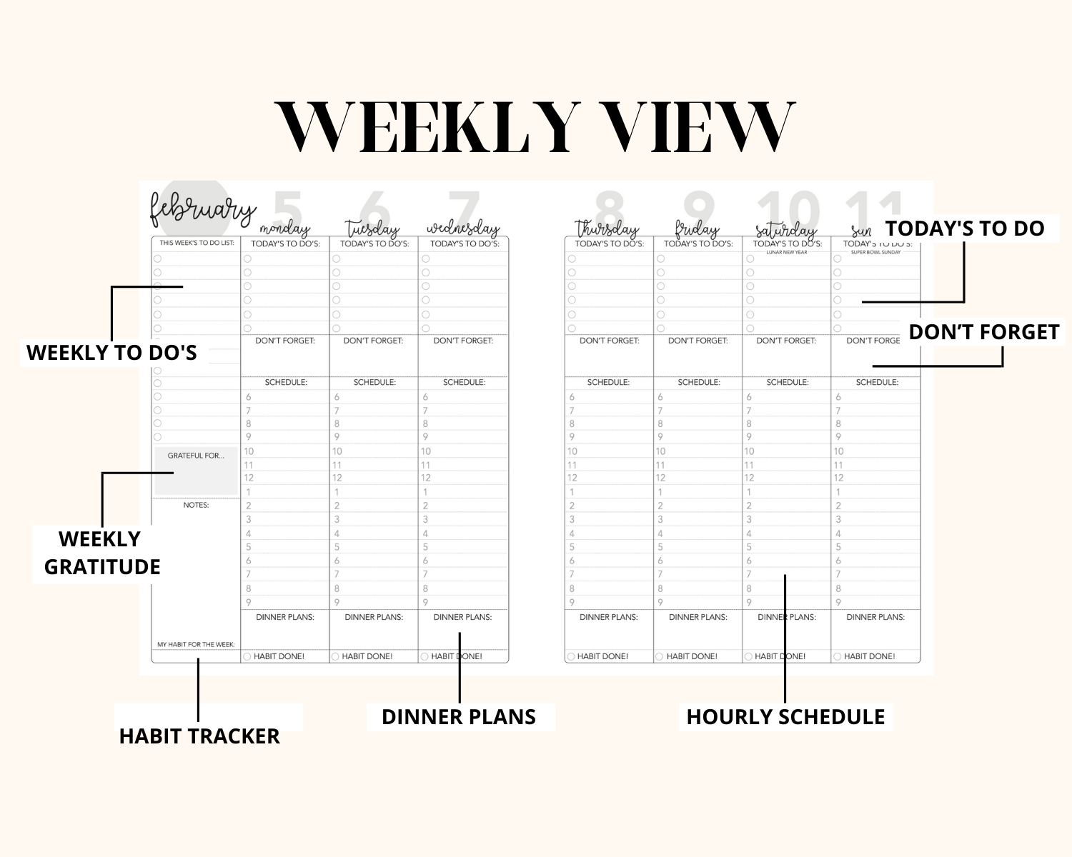 2026 Life + Style Weekly Planner: Coastal Breeze