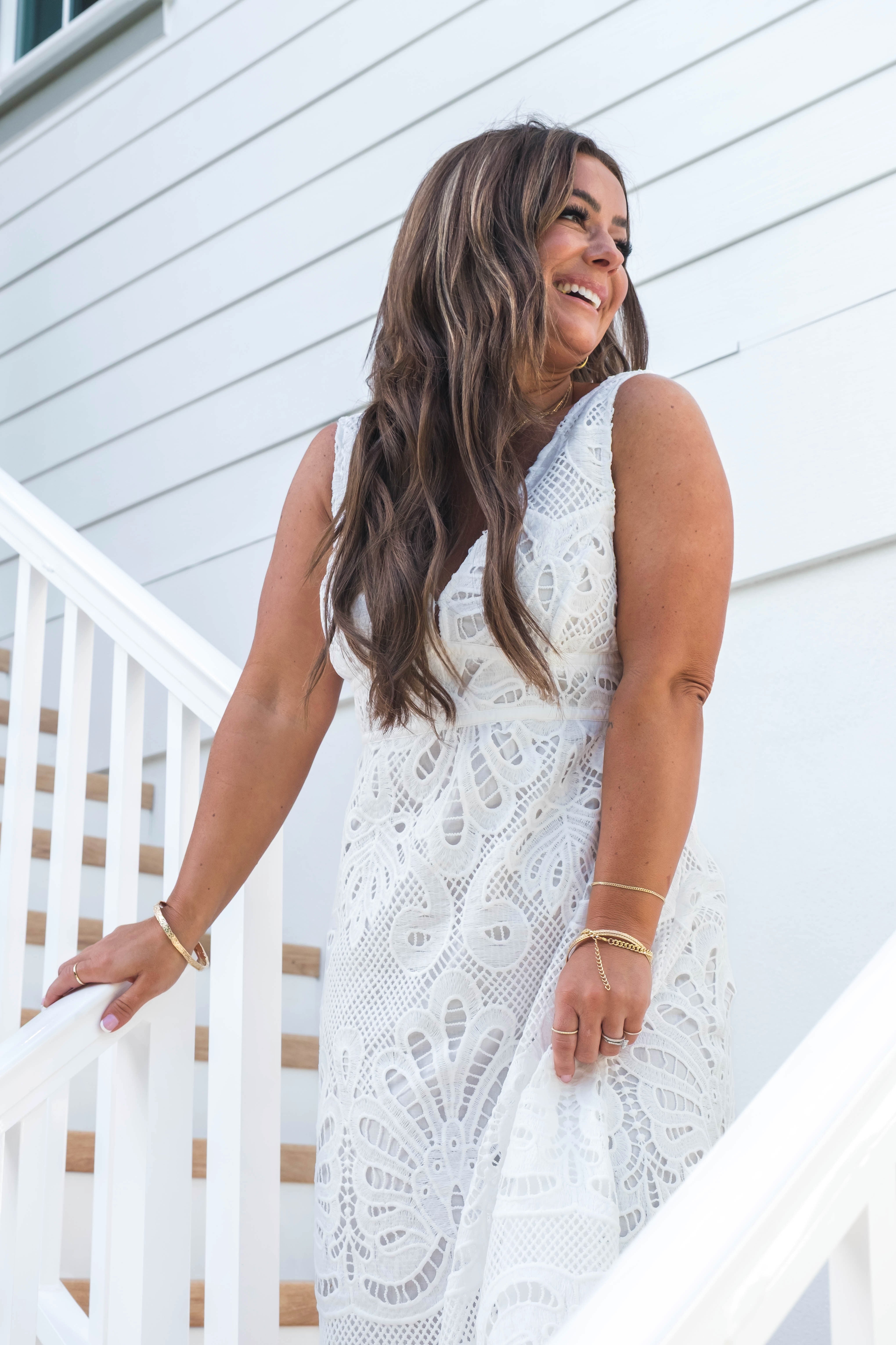 Magnolia Lace Midi Dress