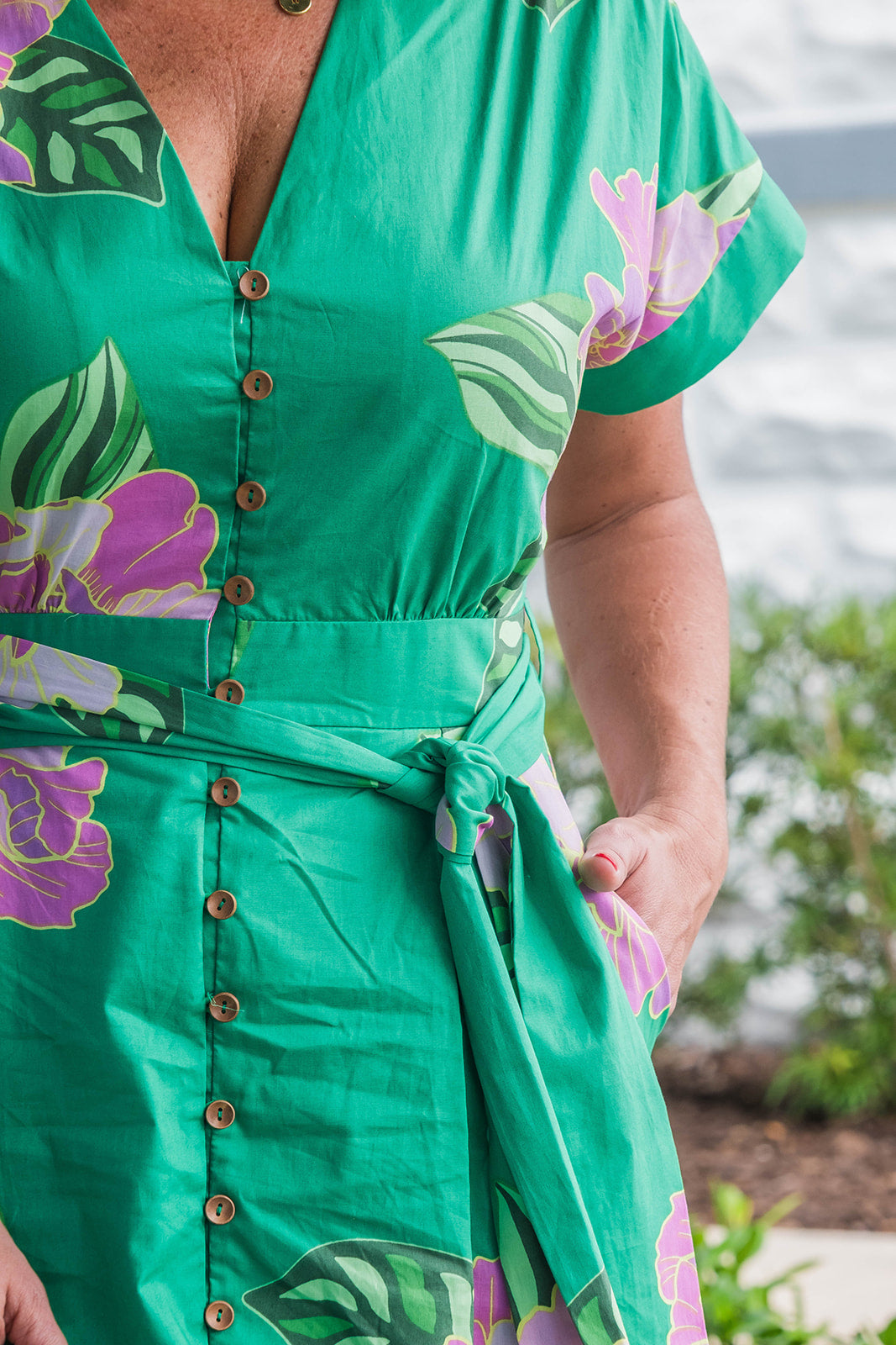 THML Fern V Neck Dress