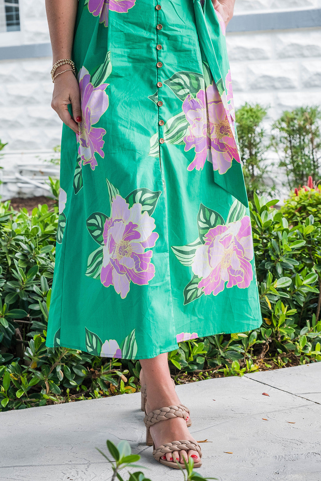THML Fern V Neck Dress