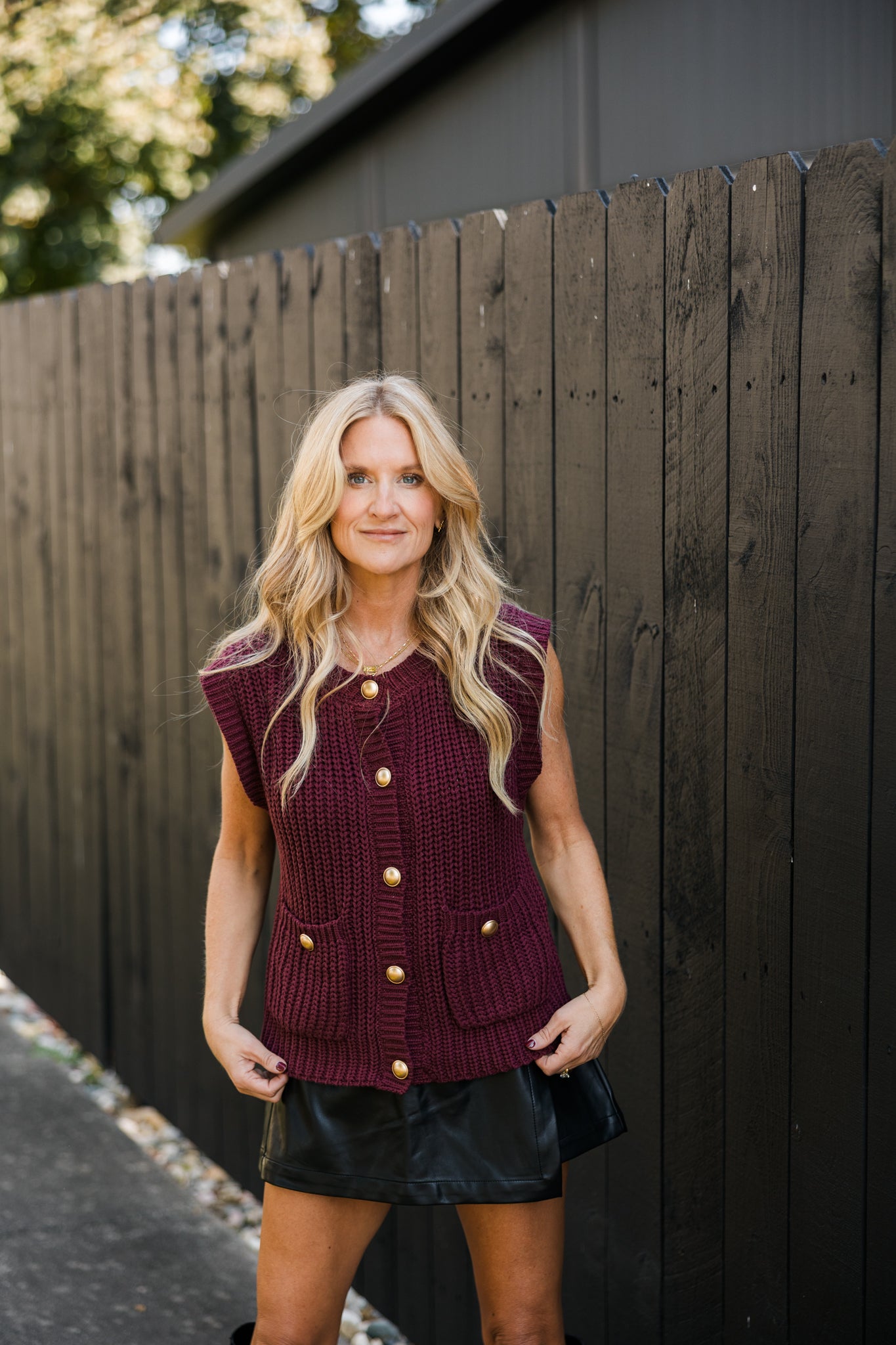 Charlie Button Down Sweater Vest