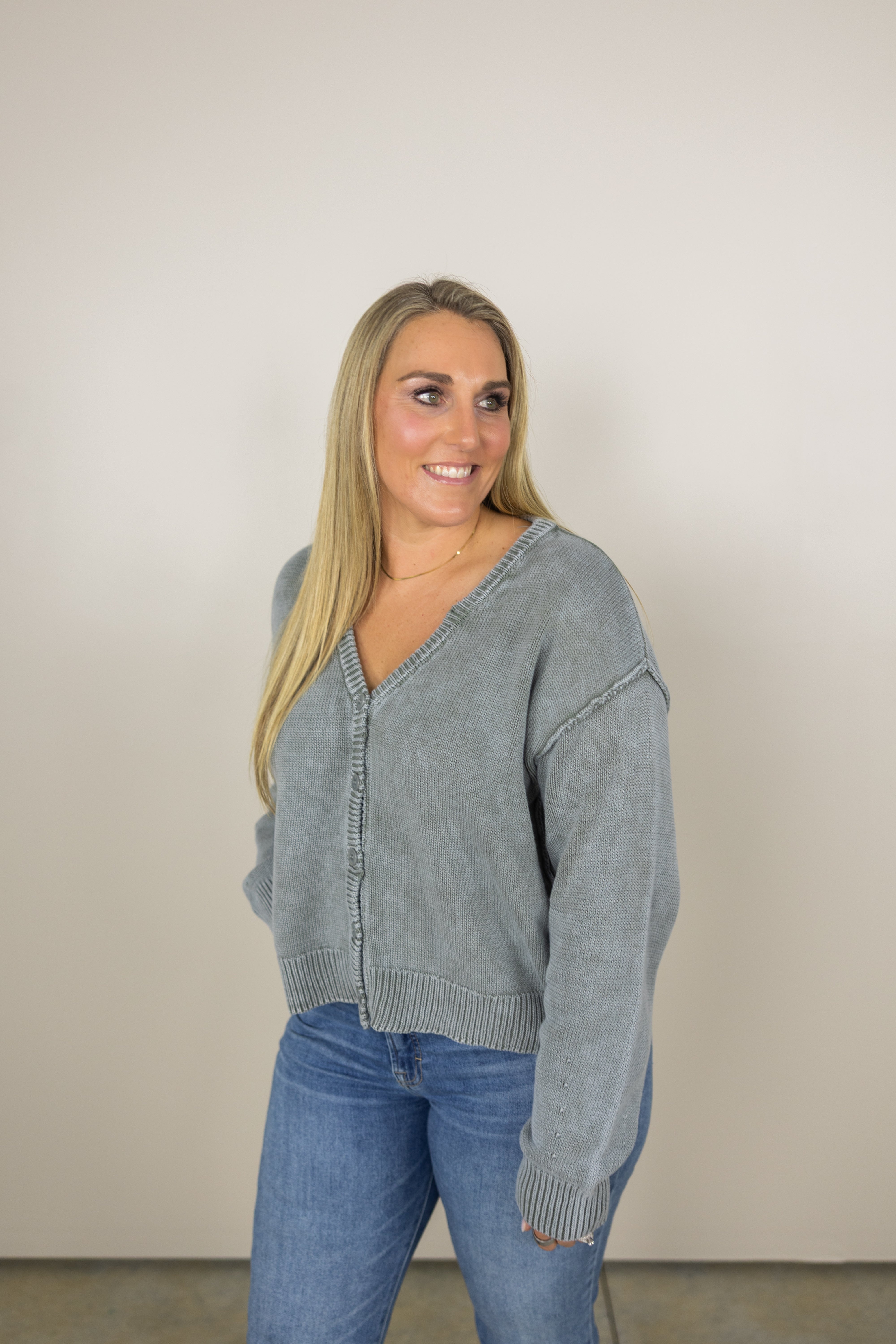 Tansy Washed Cardigan