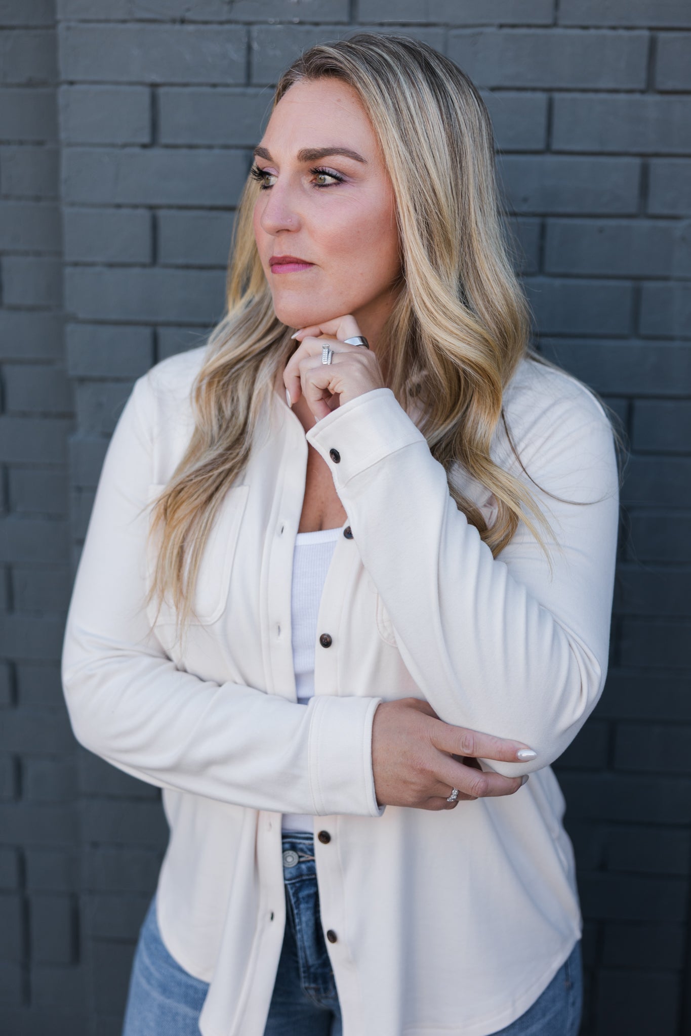 Elaina Button Down Top