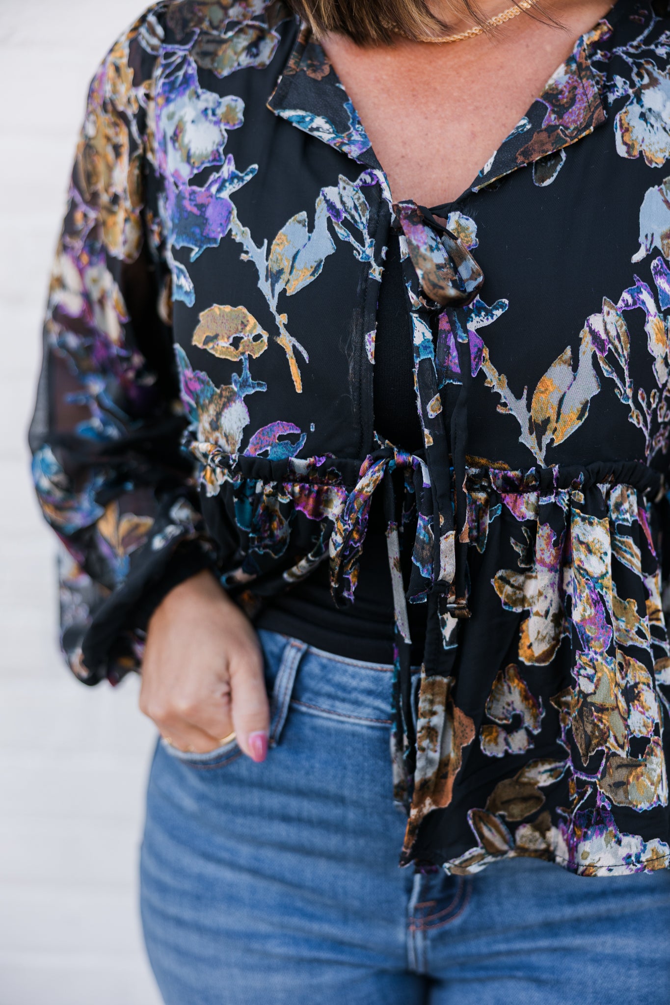 Lola Tie Floral Top
