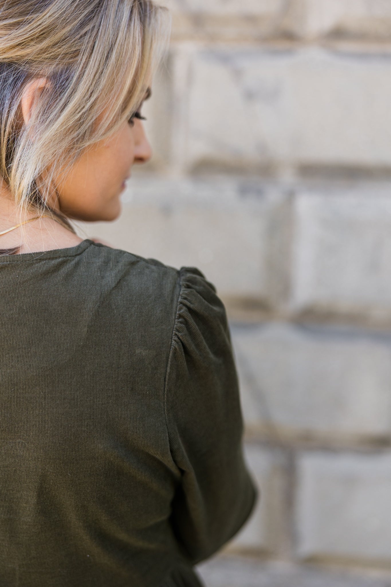 Bow Tie Corduroy Mini Dress