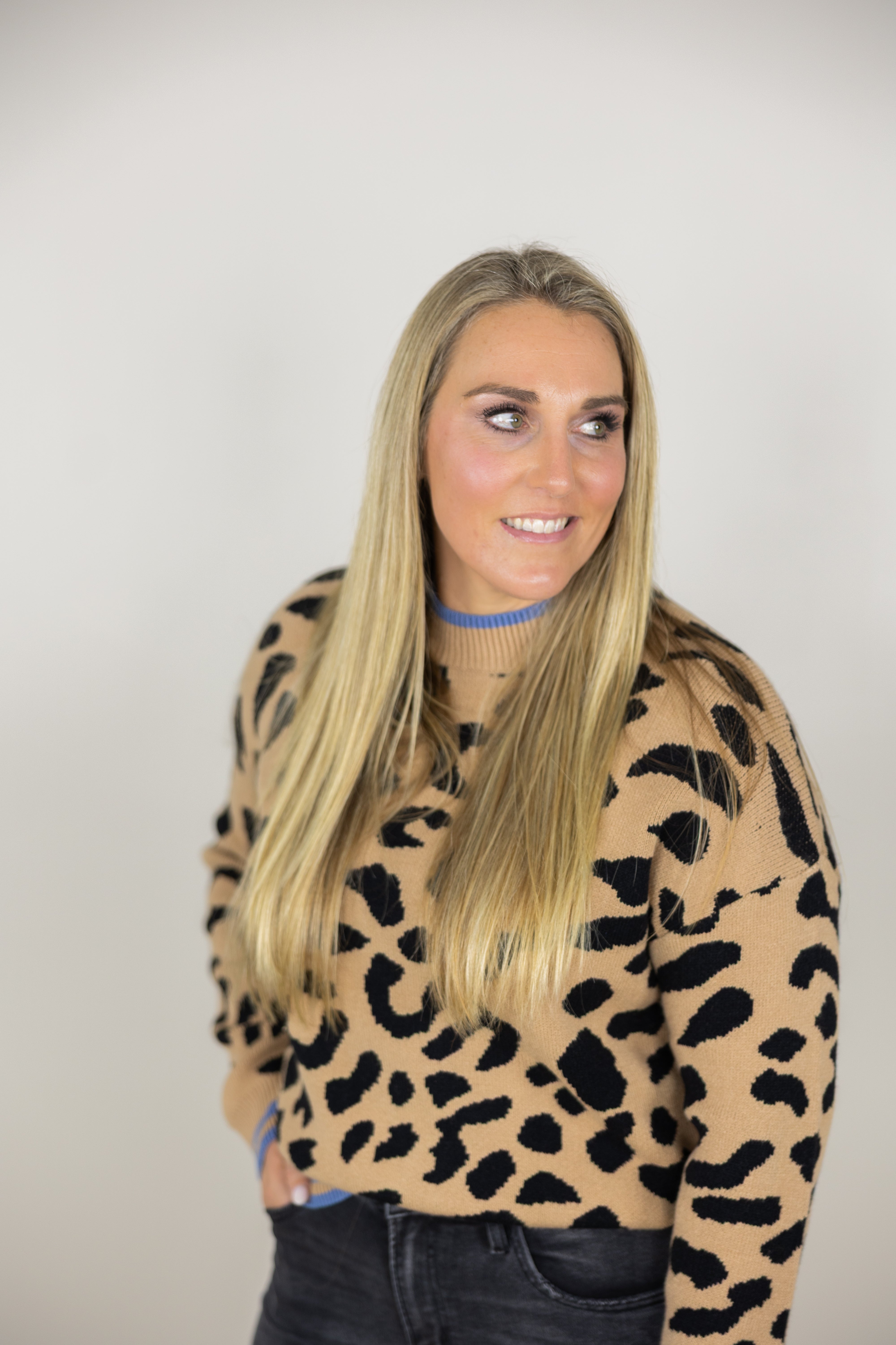 THML Leopard Print Sweater