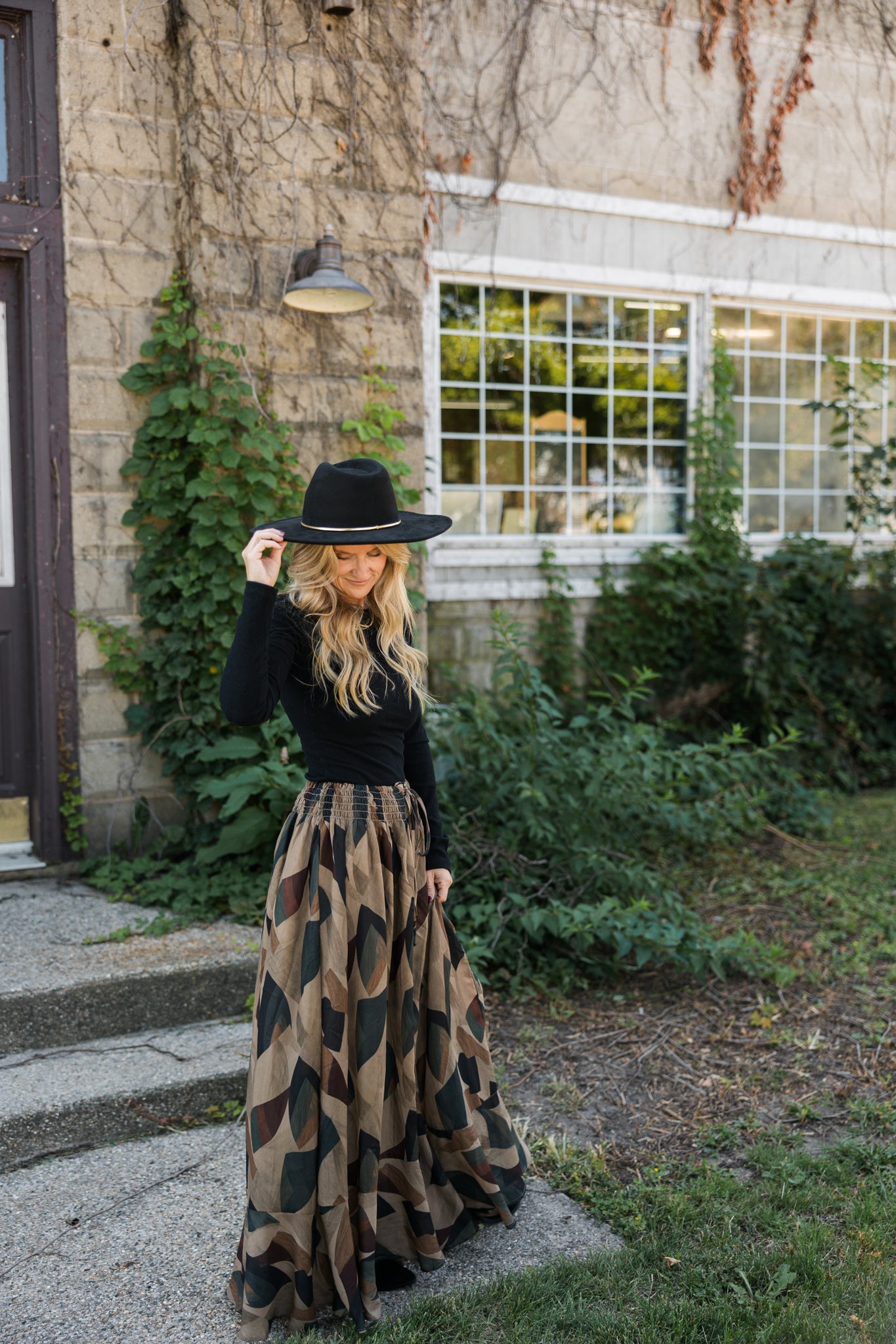 Huxley Abstract Maxi Skirt