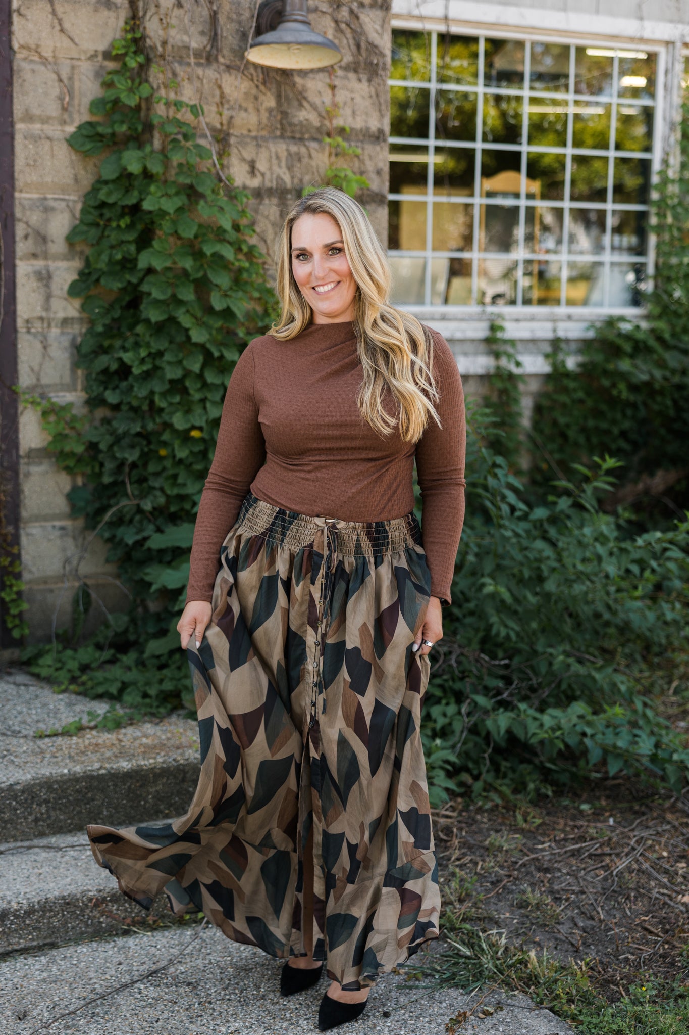 Huxley Abstract Maxi Skirt