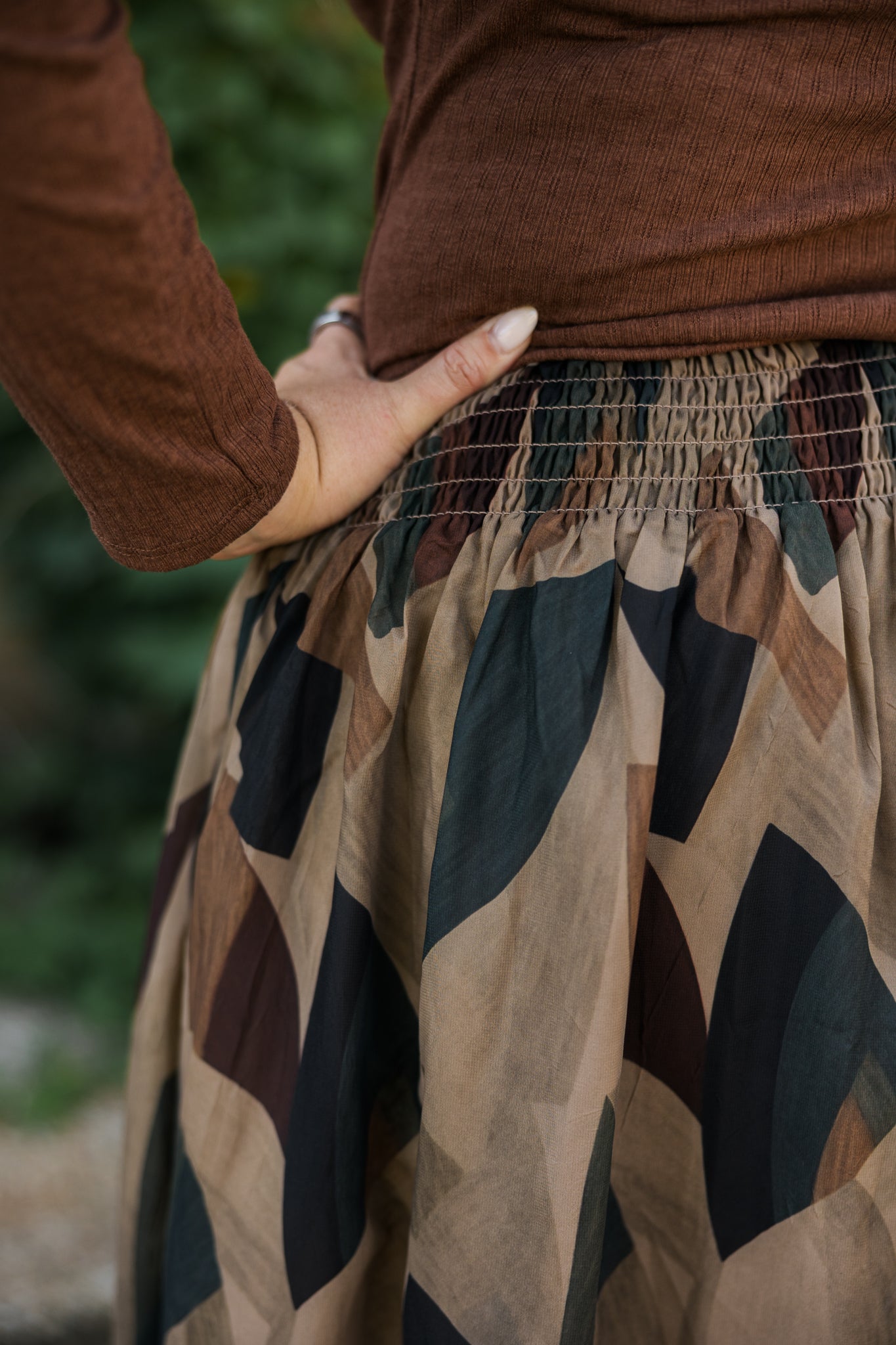 Huxley Abstract Maxi Skirt