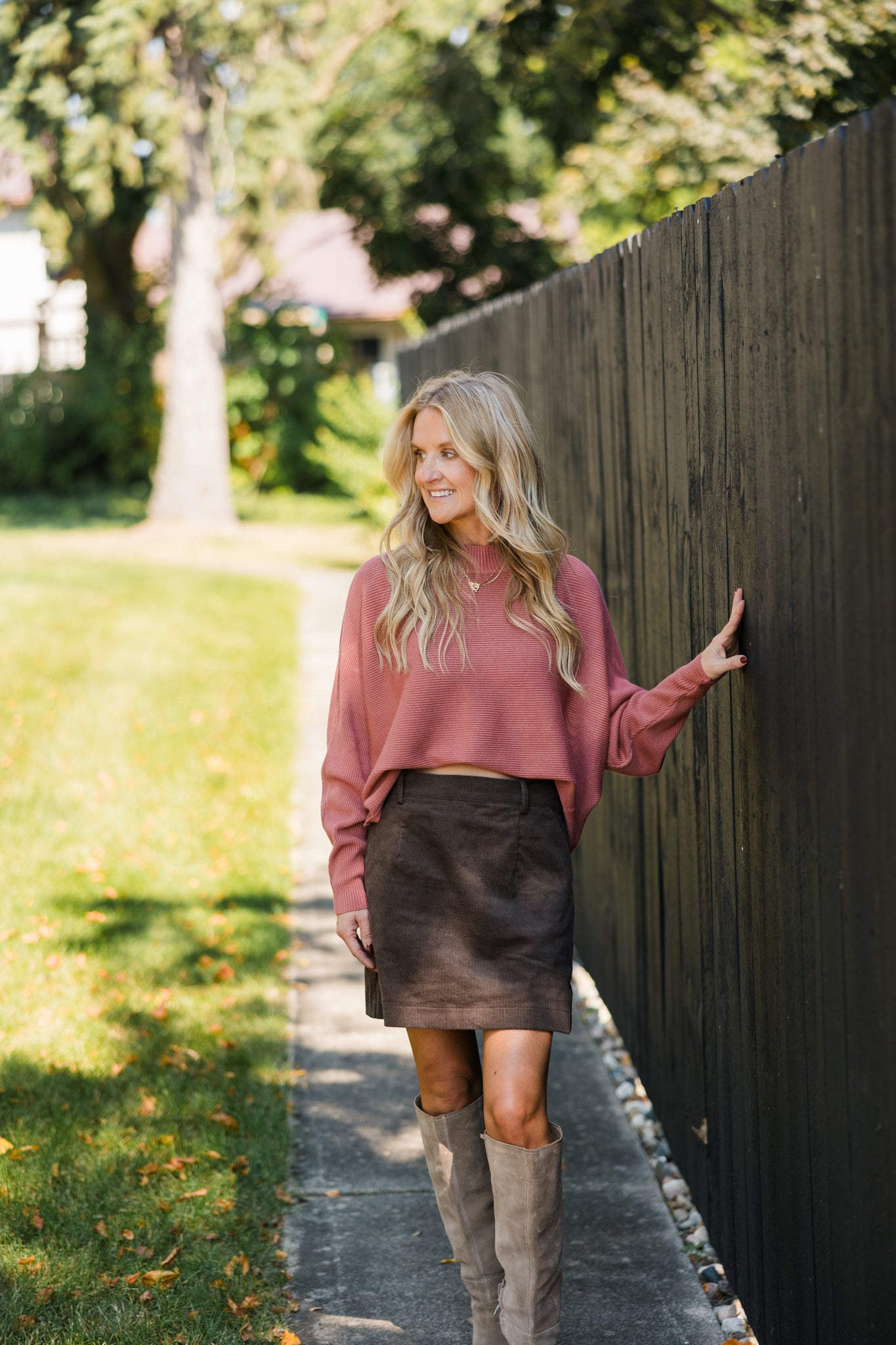 Ava Brown Mini Skirt