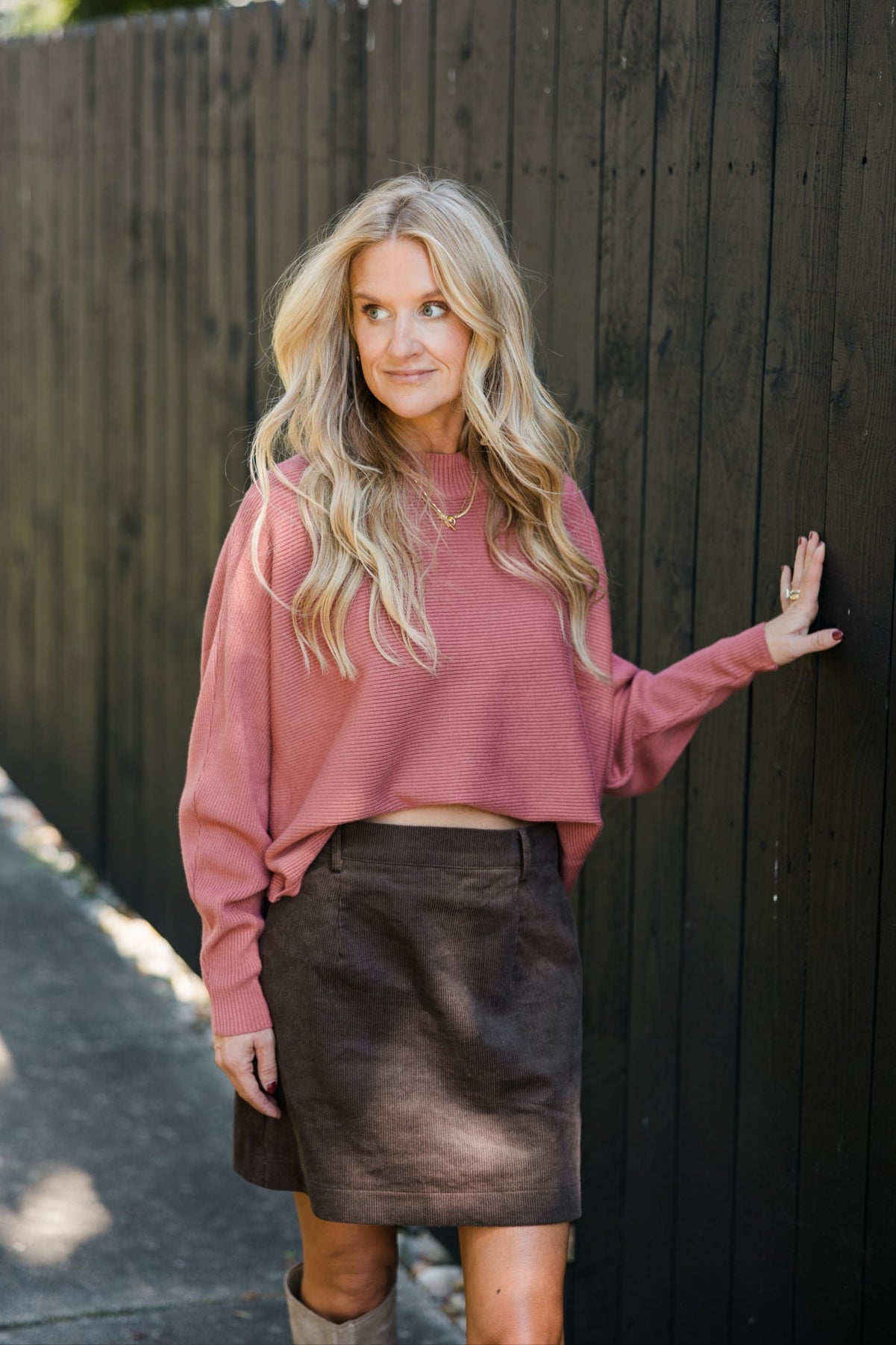 Ava Brown Mini Skirt