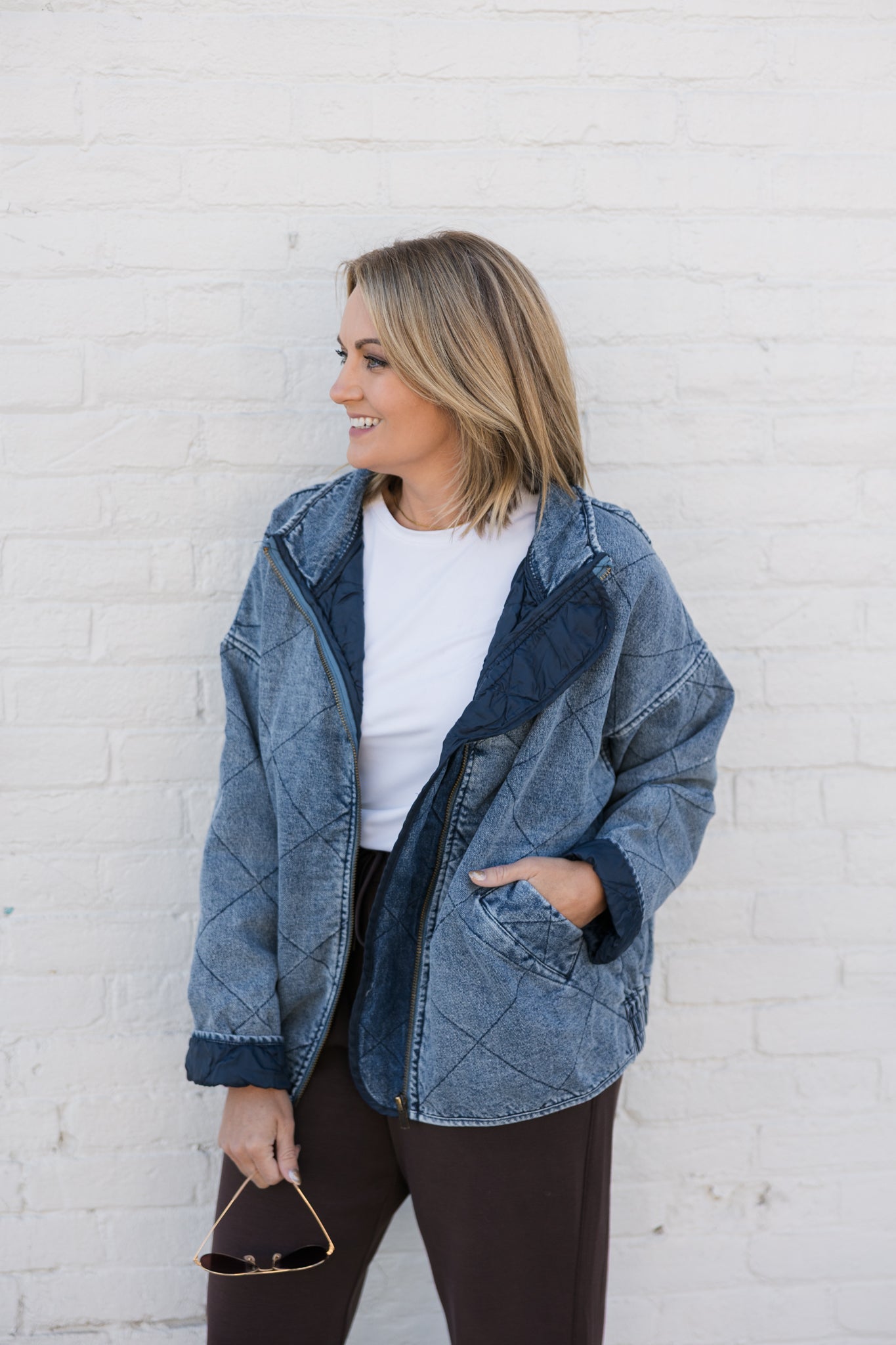 Denim Quilted Jacket
