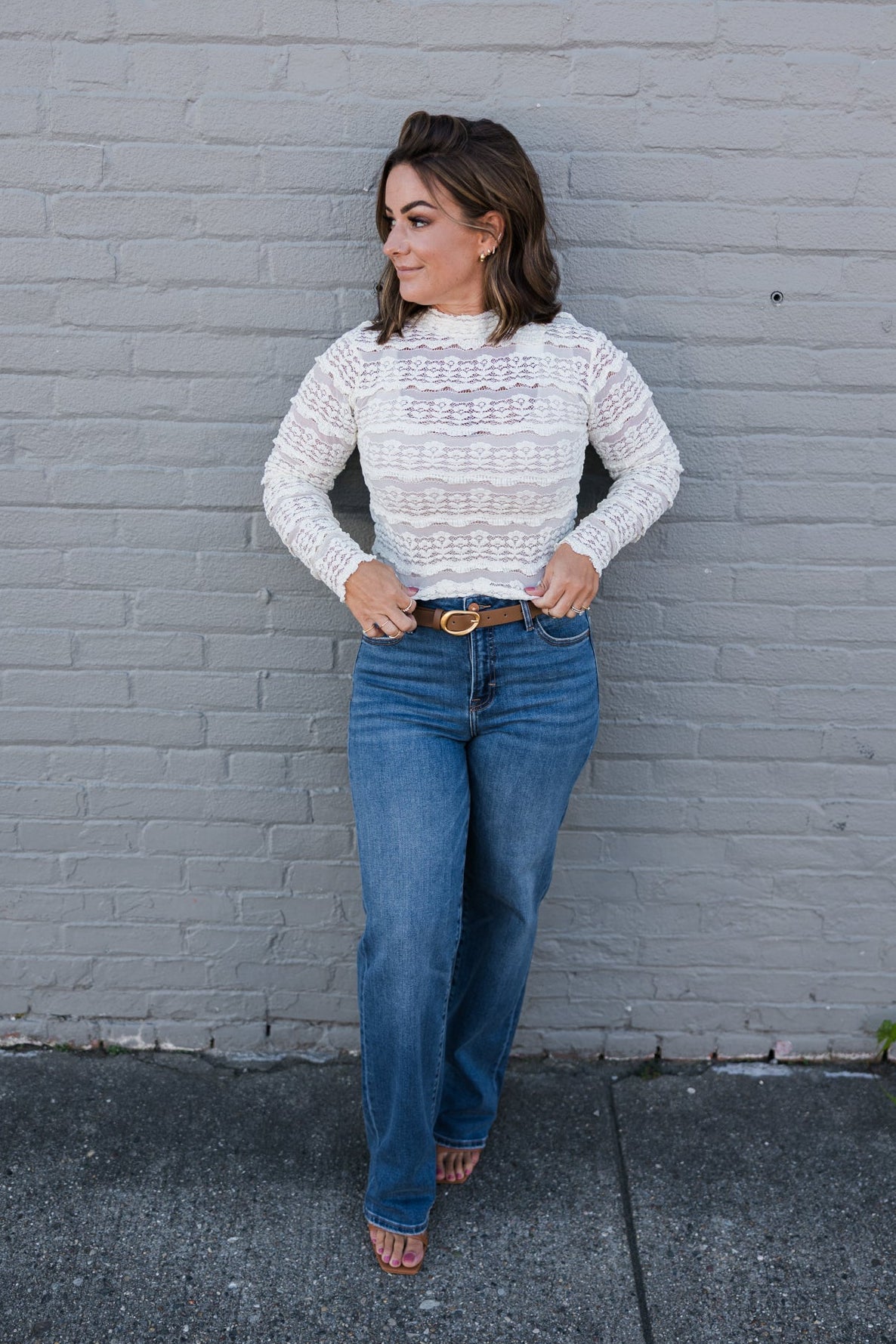 Hidden Jeans High Rise Straight Jeans