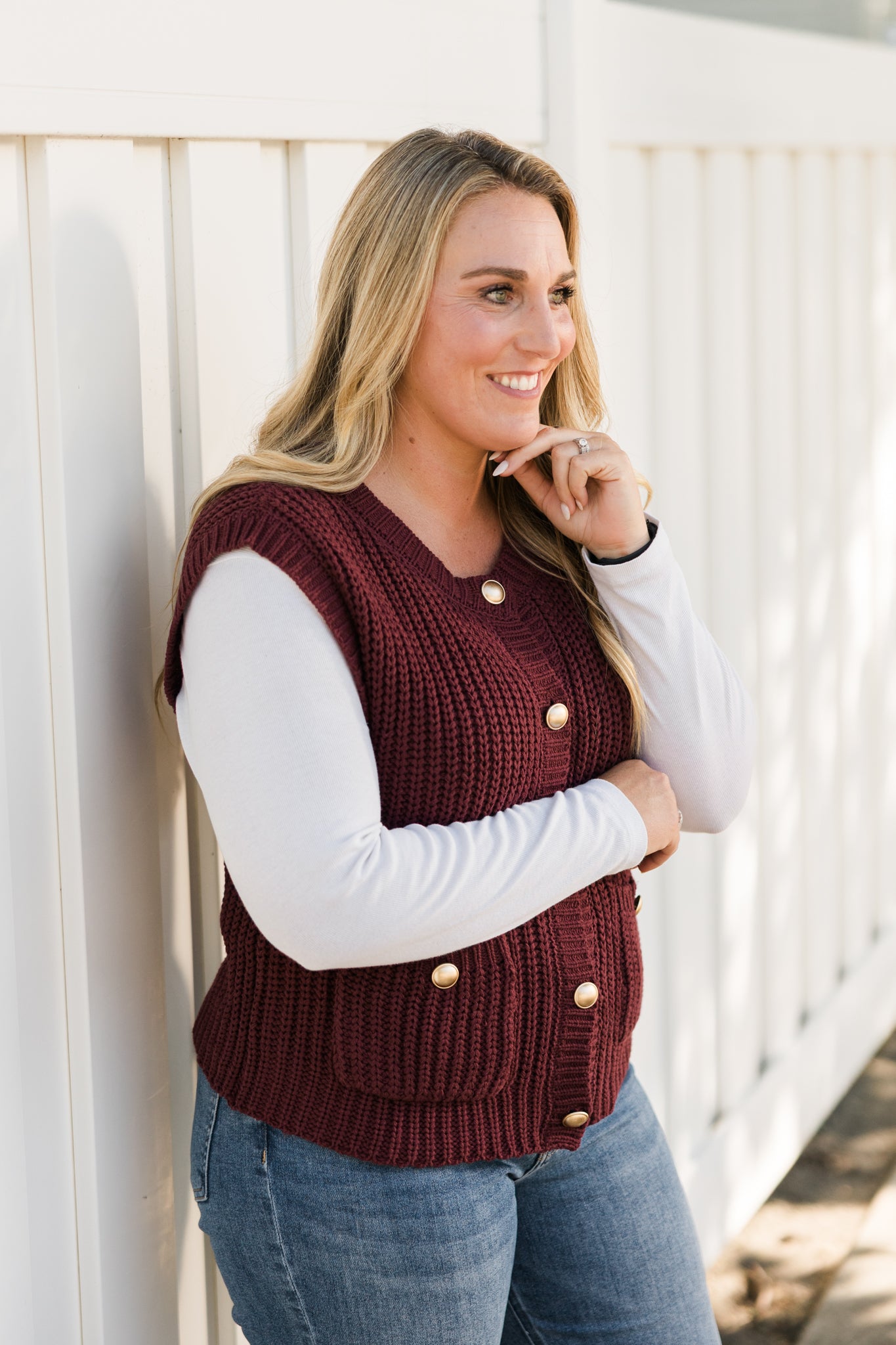 Charlie Button Down Sweater Vest