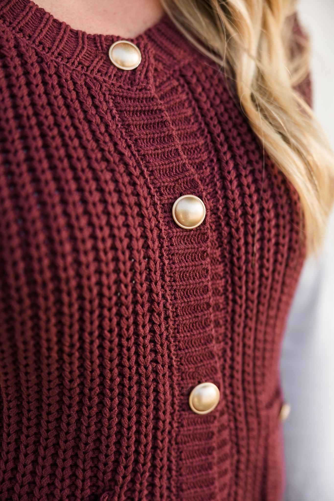 Charlie Button Down Sweater Vest