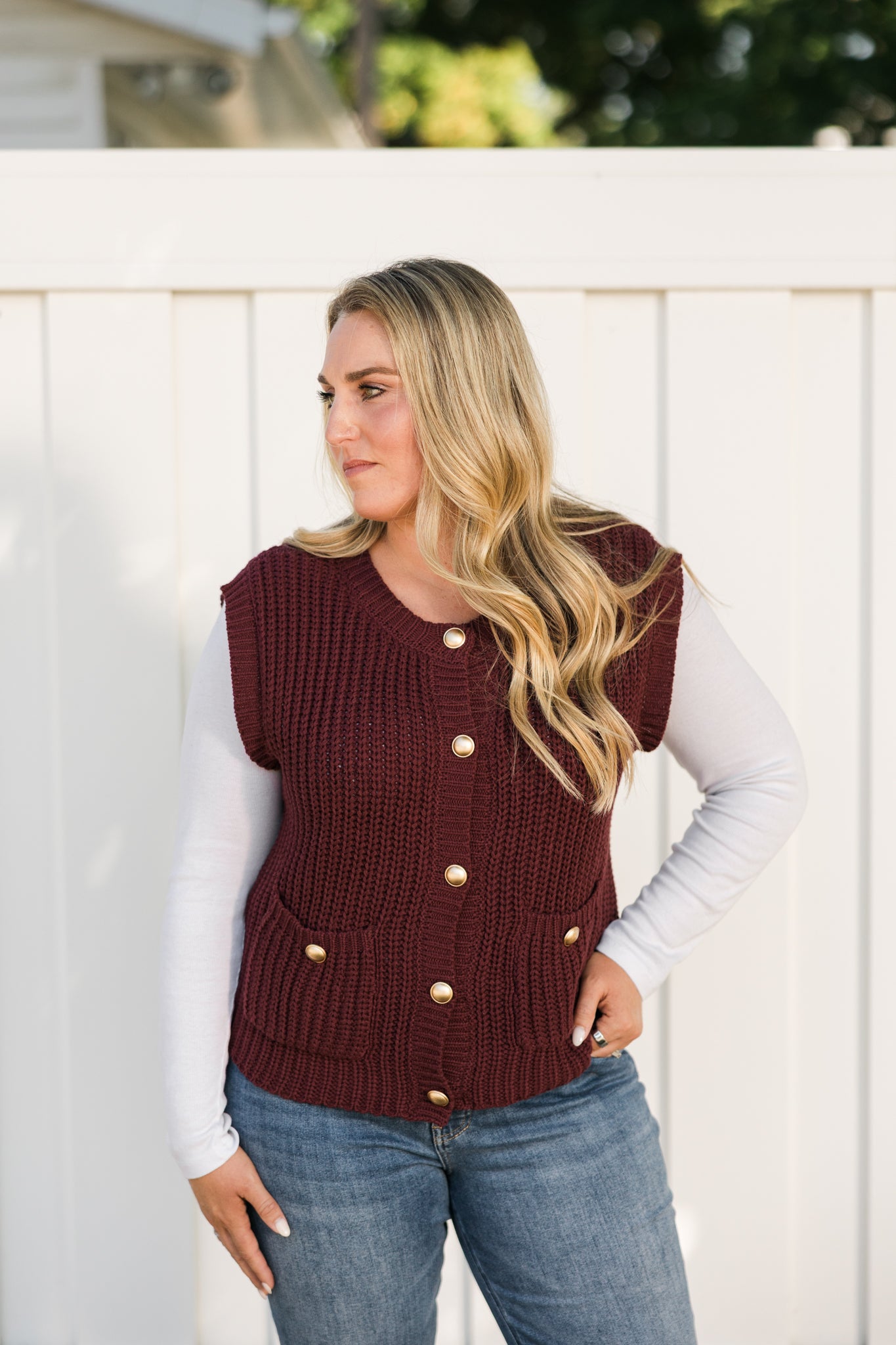 Charlie Button Down Sweater Vest