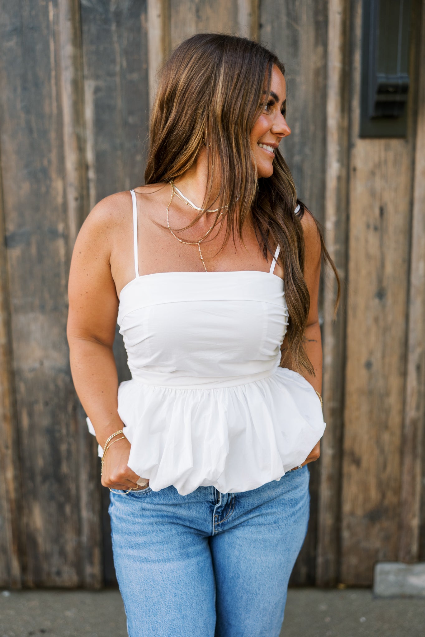 Bailey Bubble Hem Tank