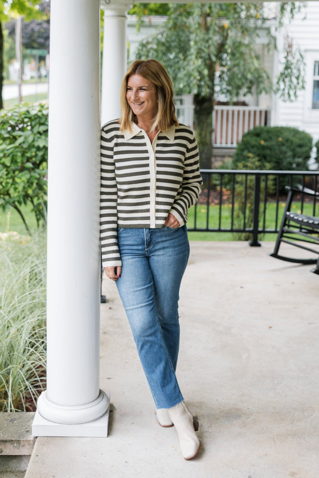 Risen High Rise Straight Crop Jean - Medium