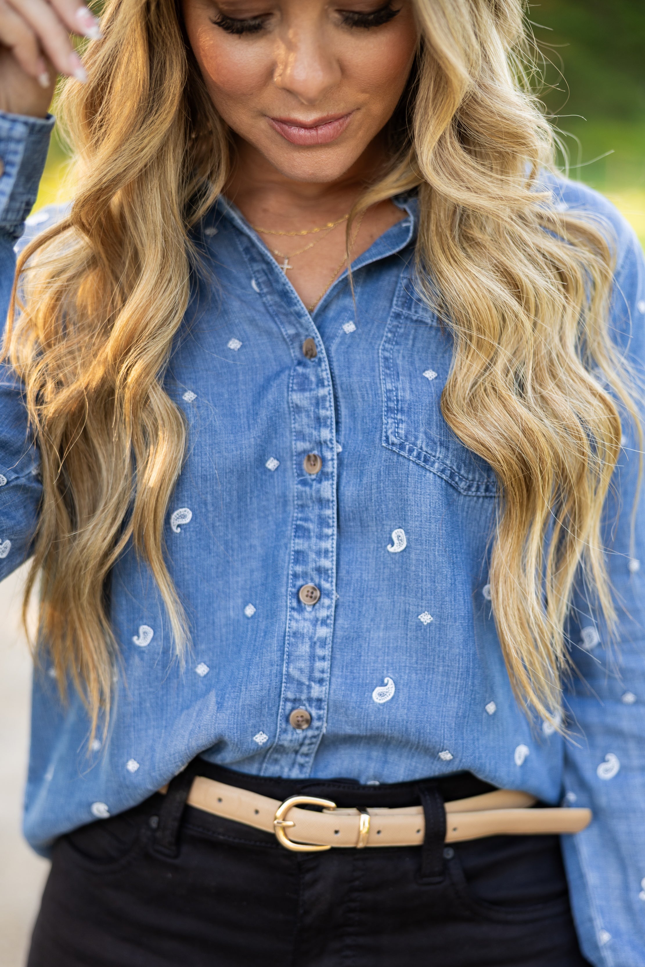 Bae Denim Button Up Shirt
