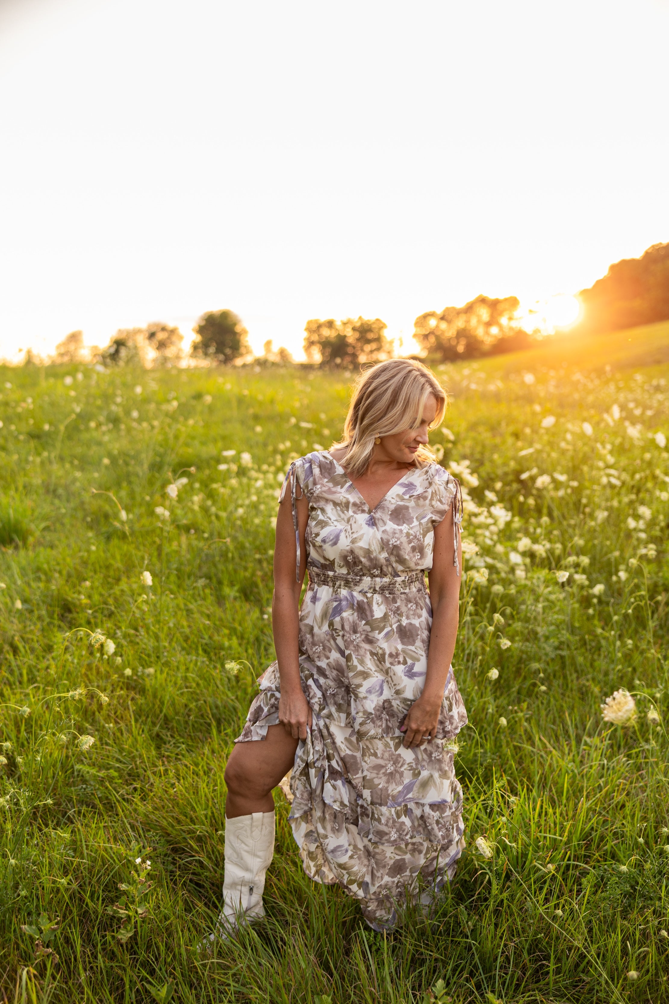 Golden Hour Cascading Dress