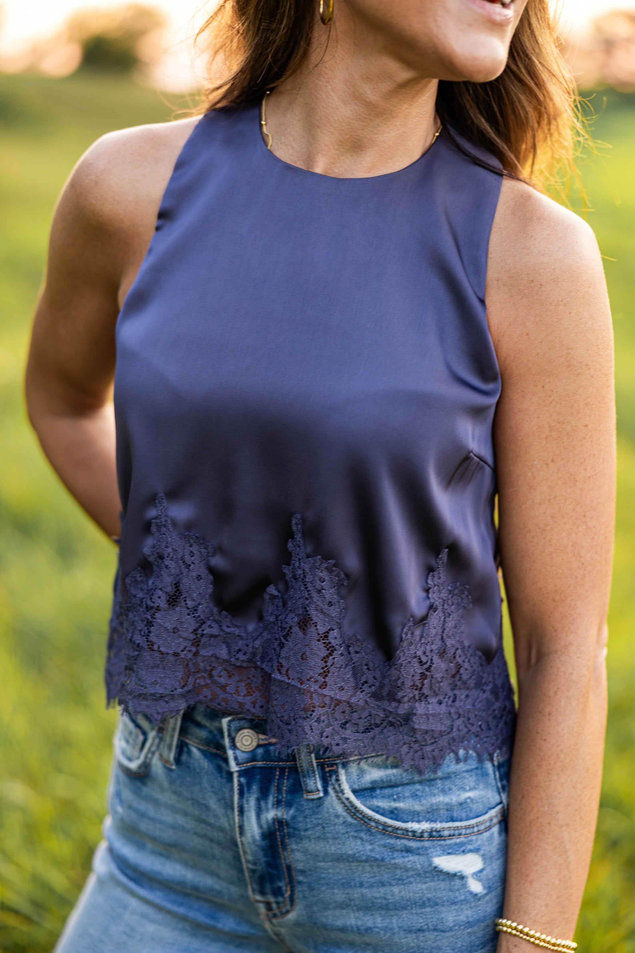 Midnight Lace Tank