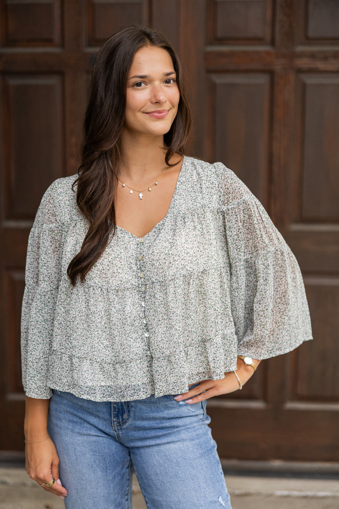 Ditsy Floral Top