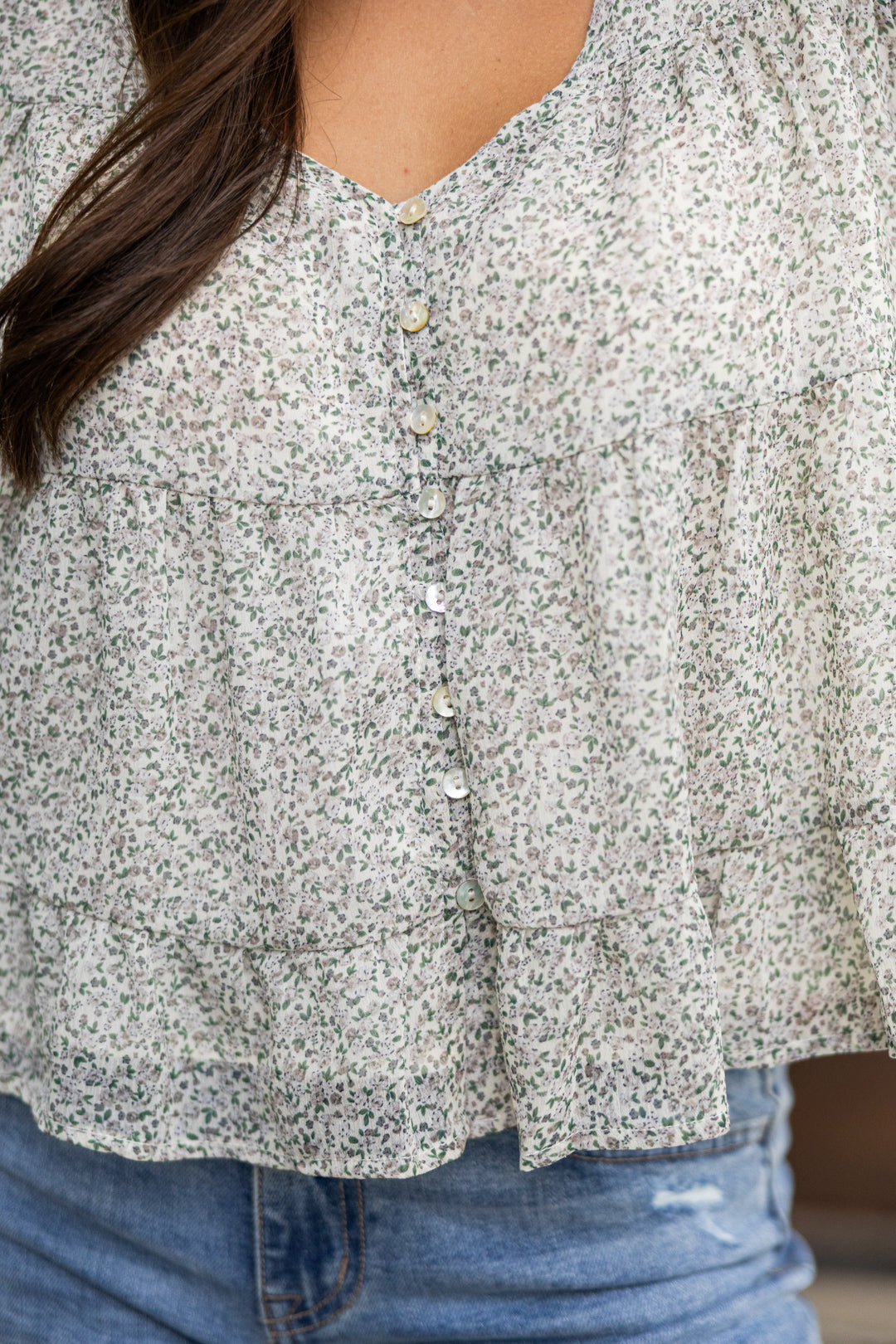 Ditsy Floral Top