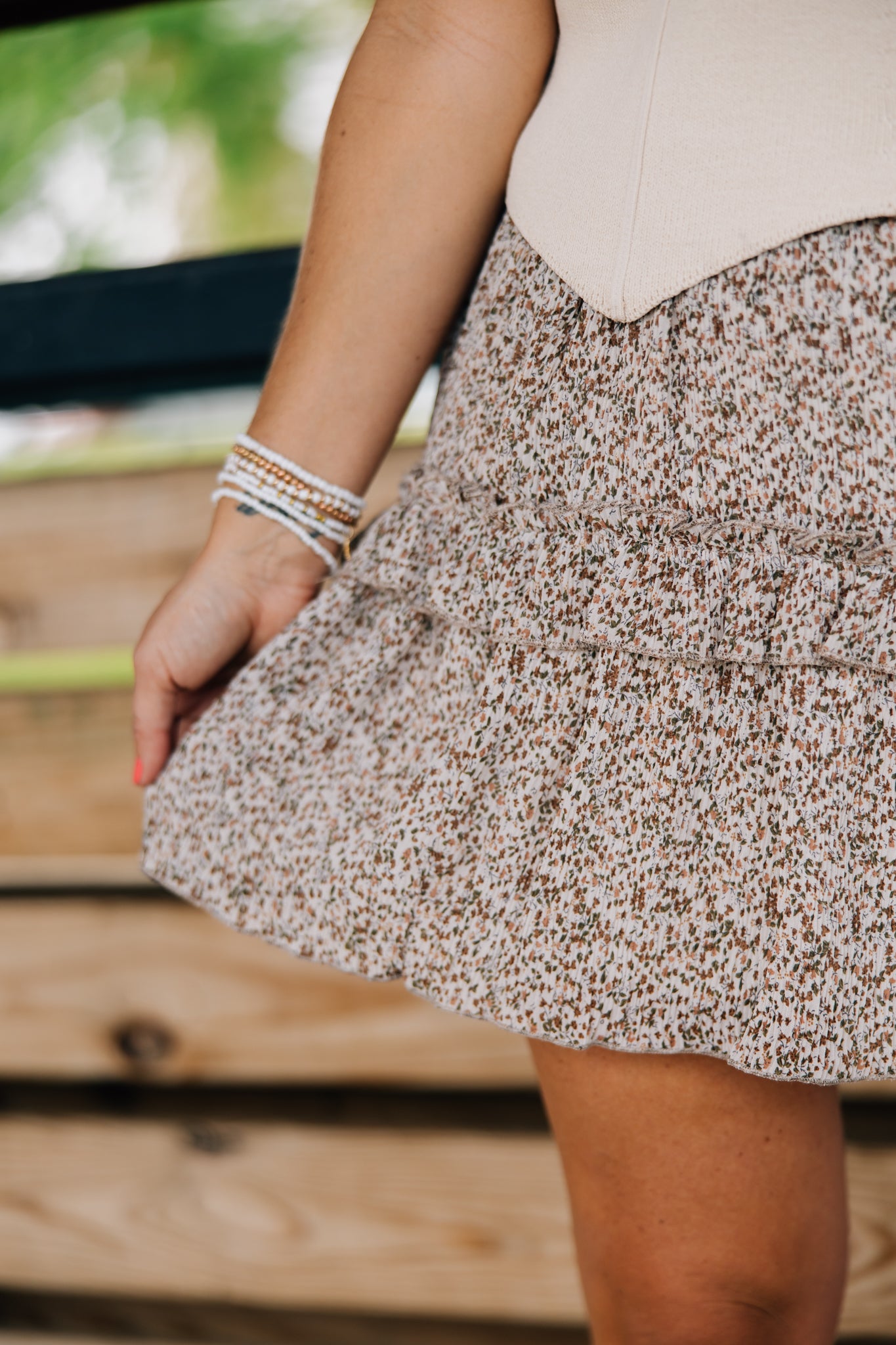 Ditsy Floral Mini Skirt