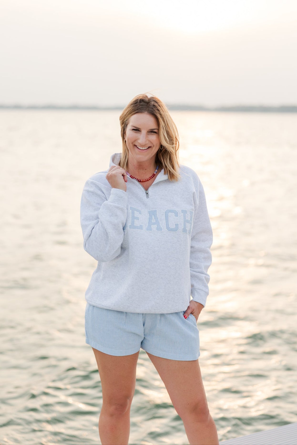 Beach Quarter Zip