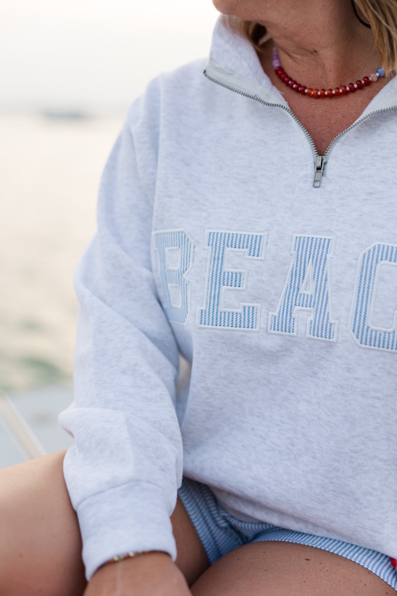 Beach Quarter Zip